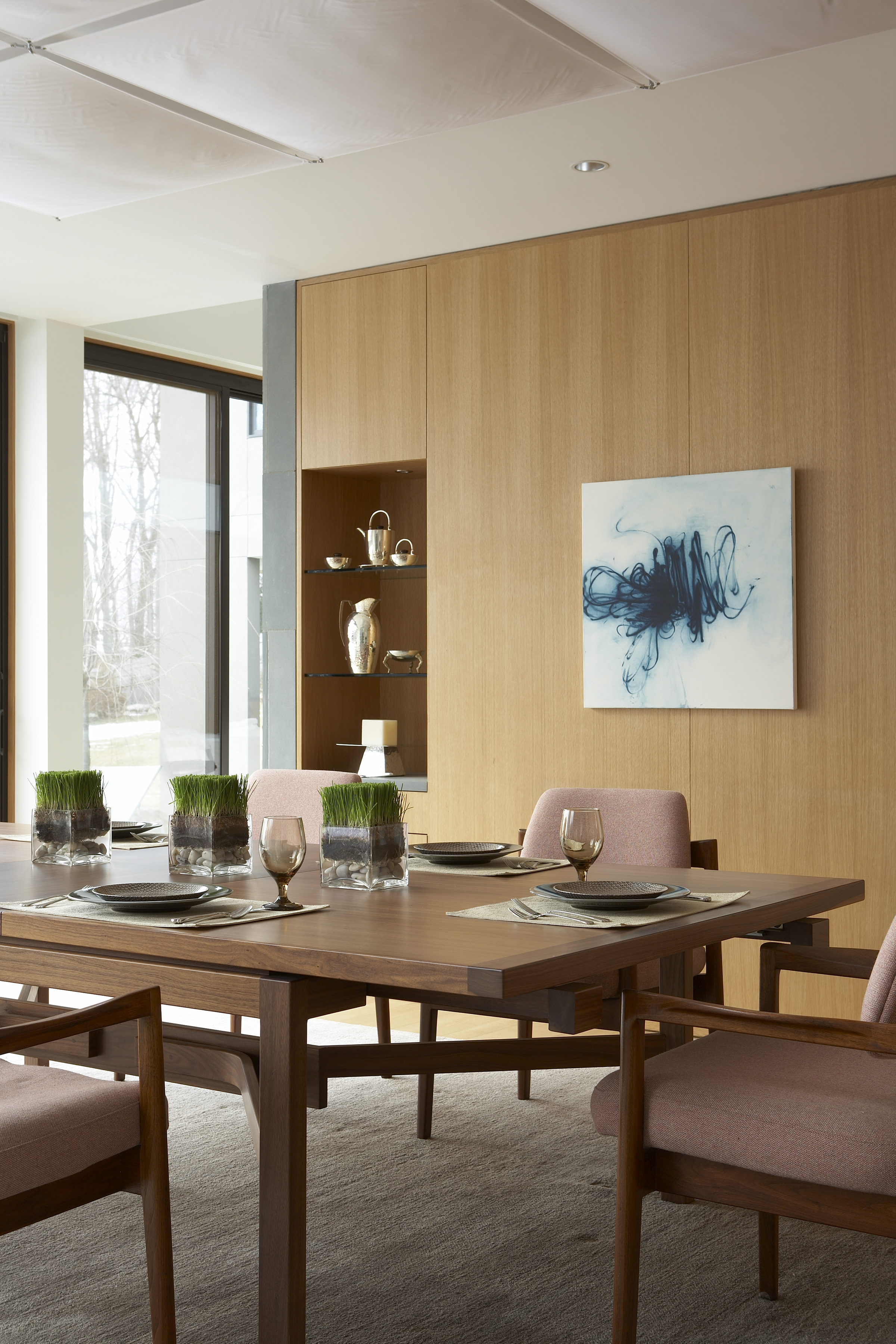 relaxing family modern luxury dining room