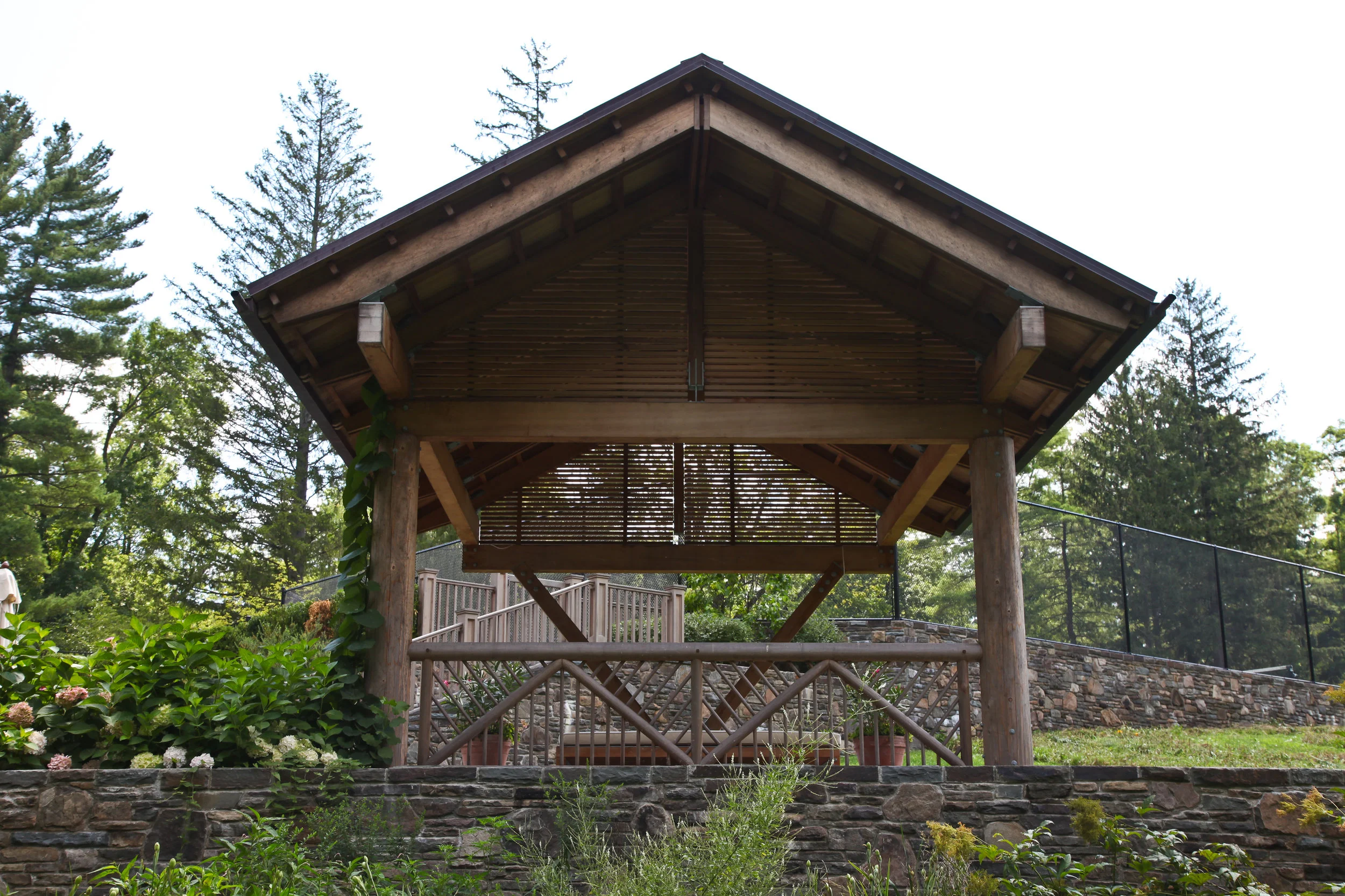 custom luxury wood gazebo