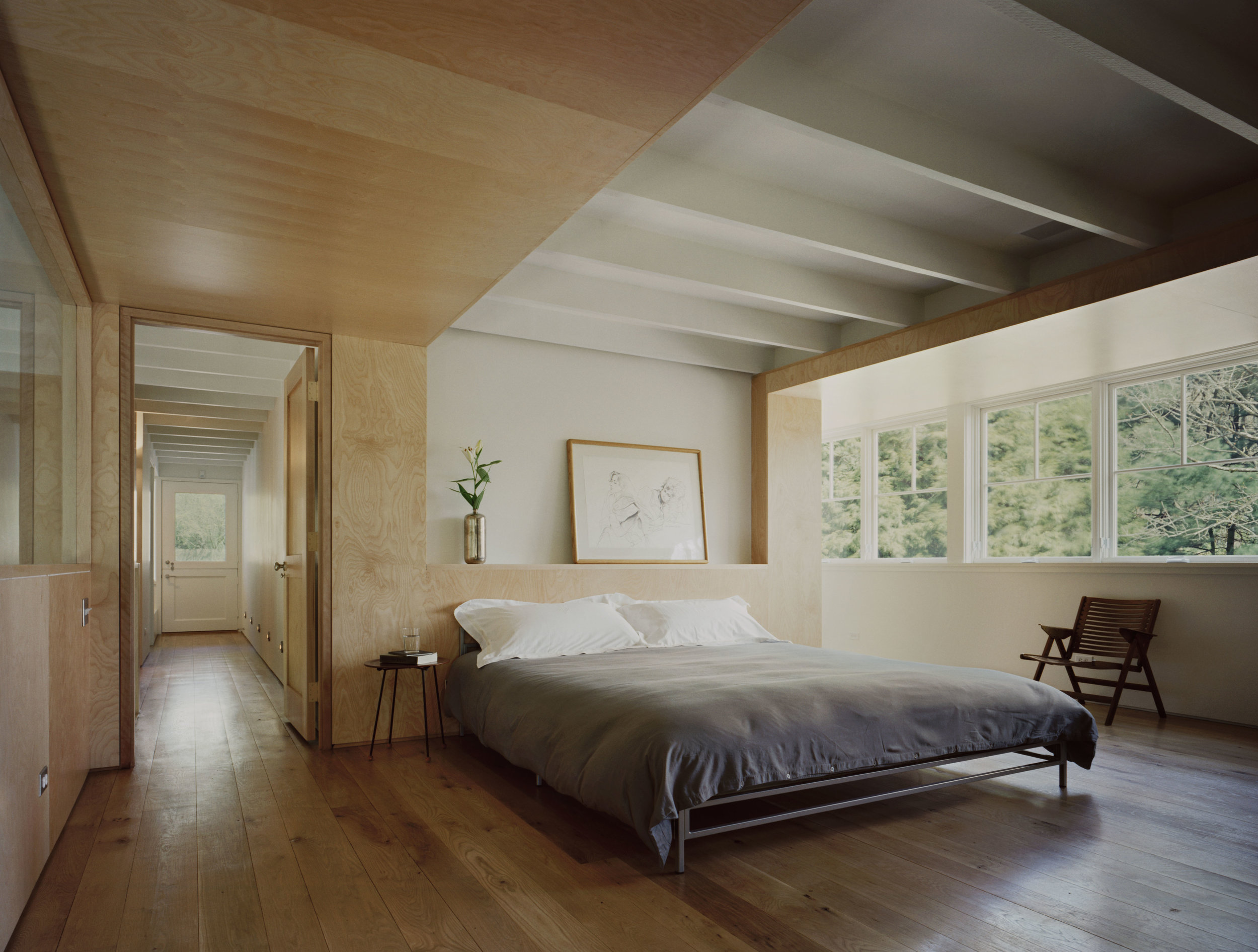 relaxing custom luxury bedroom large open windows space