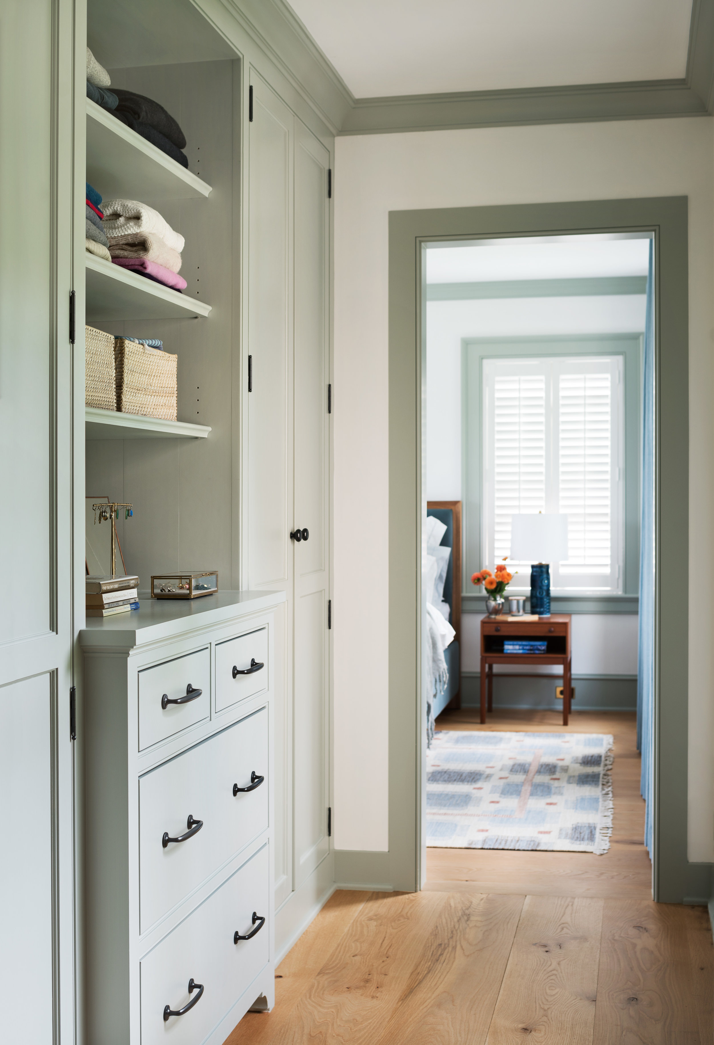 millwork hallway custom luxury closet