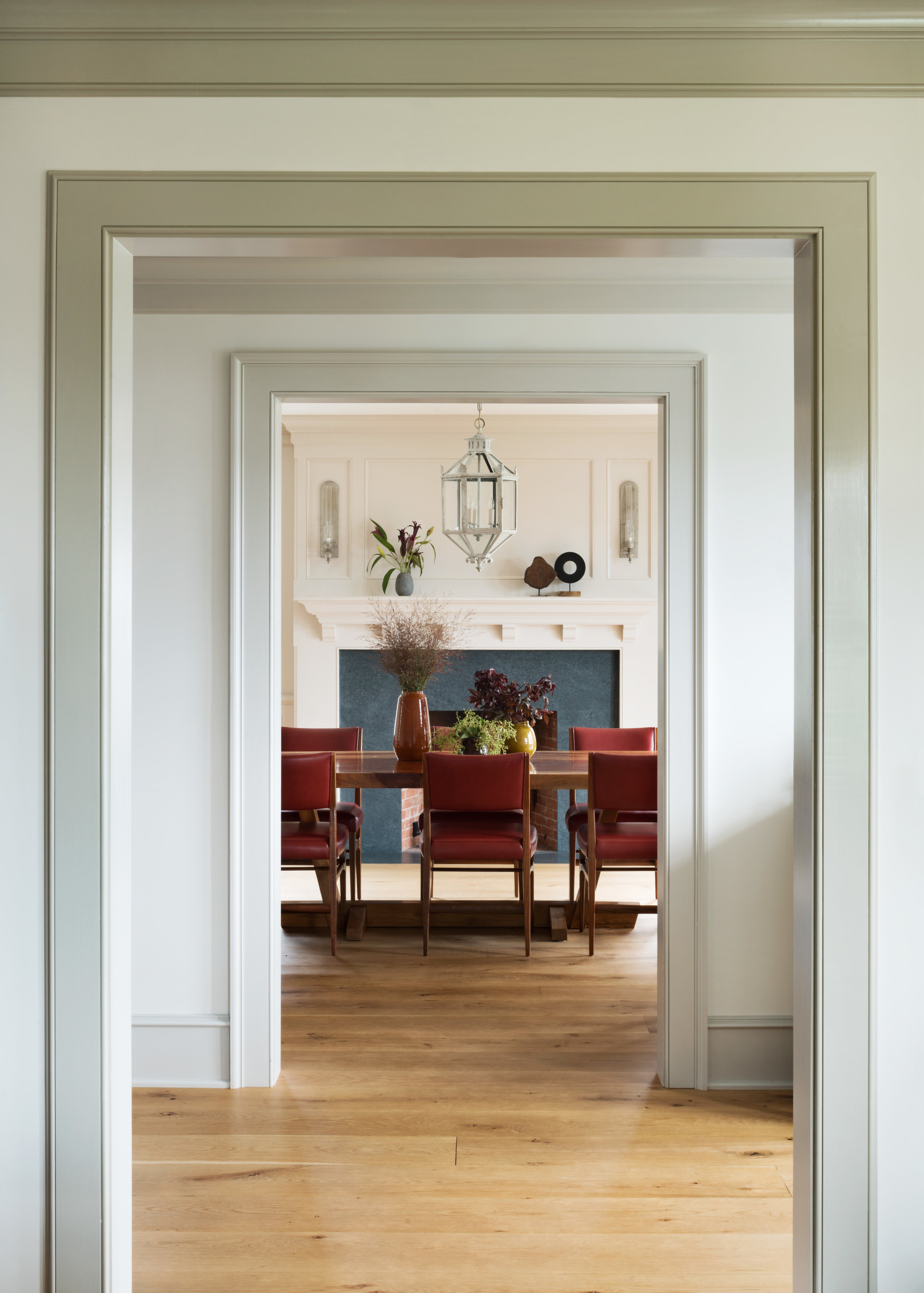 clean white hallway passageway