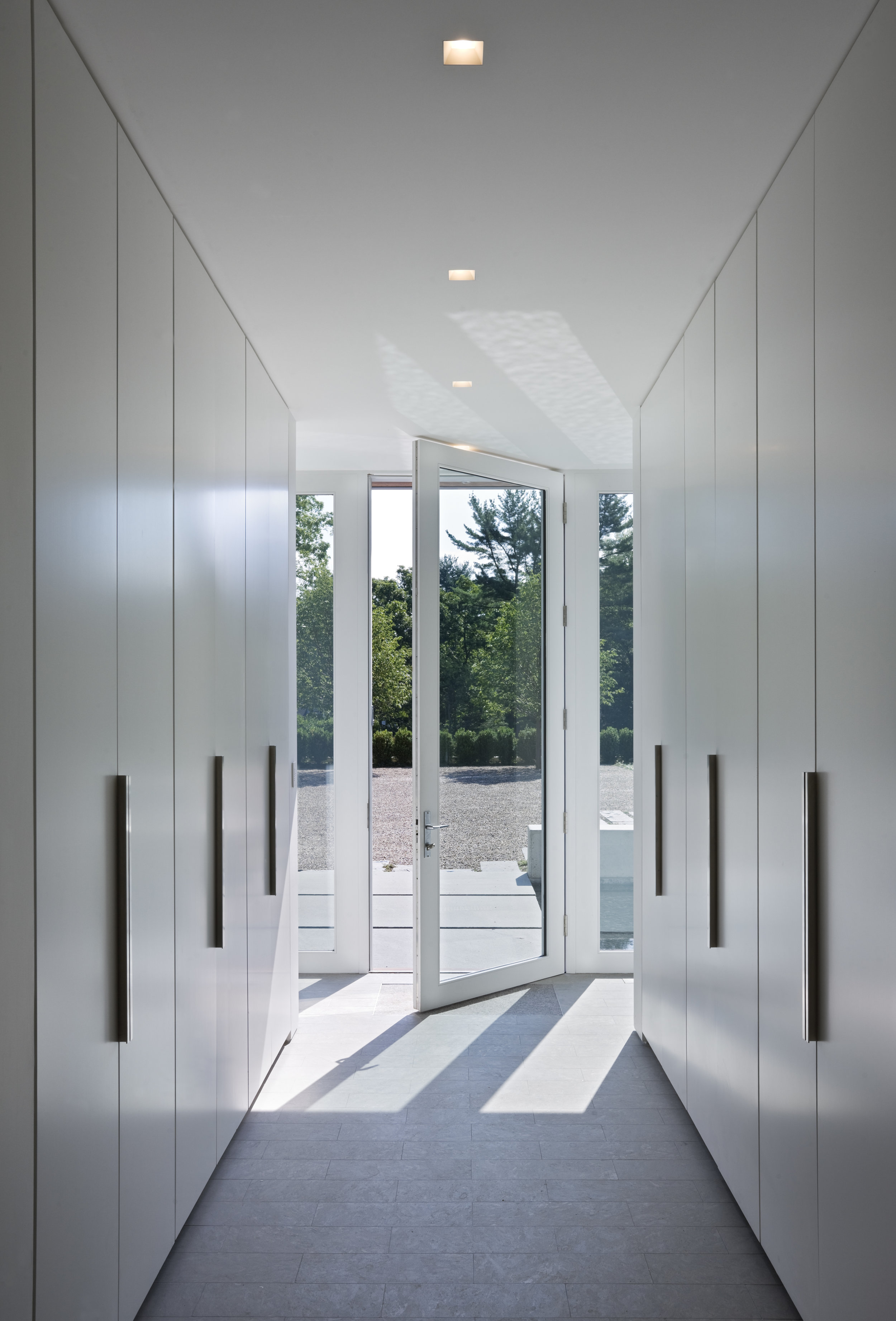 white mudroom entryway