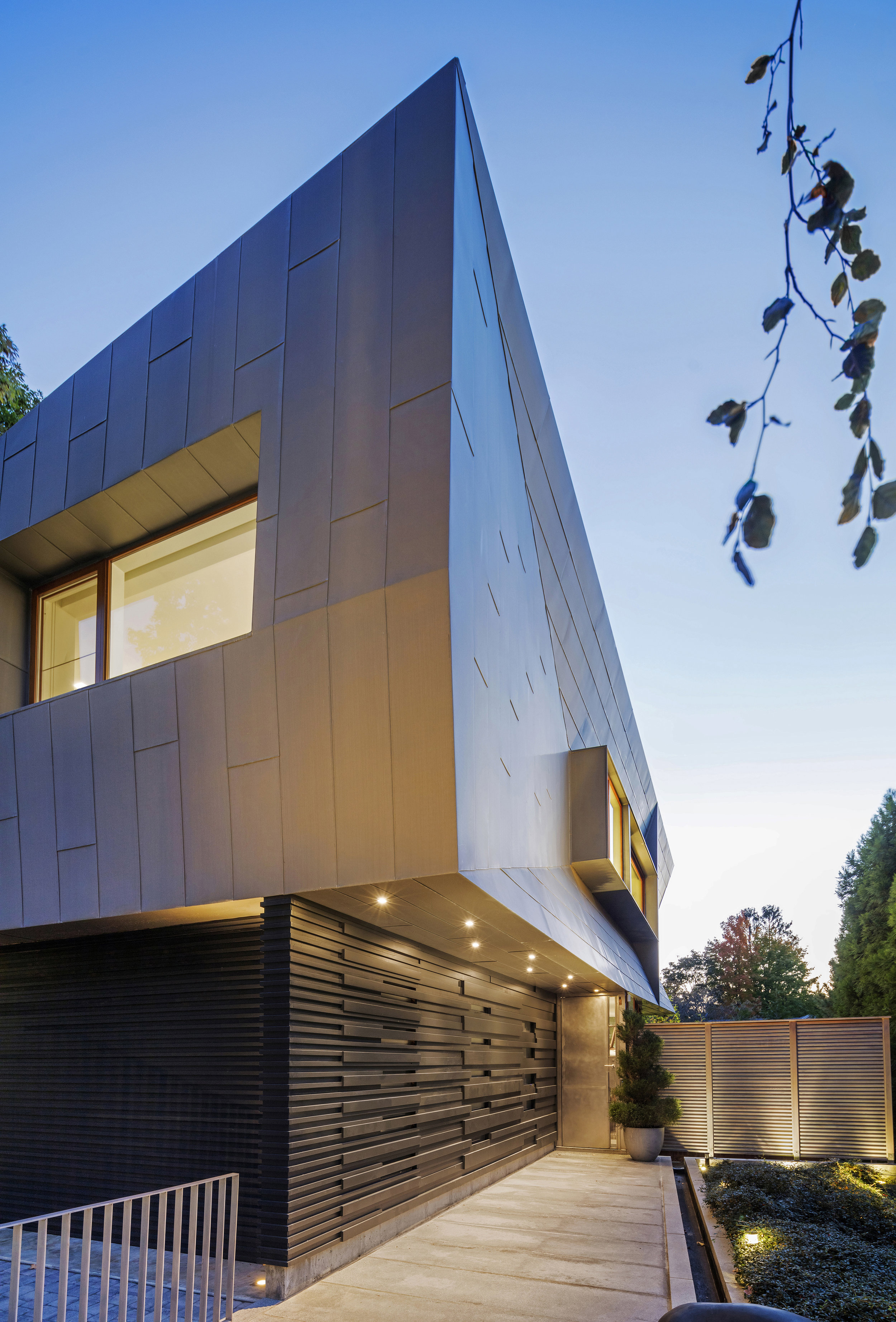 modern architecture design sharp geometric angles 