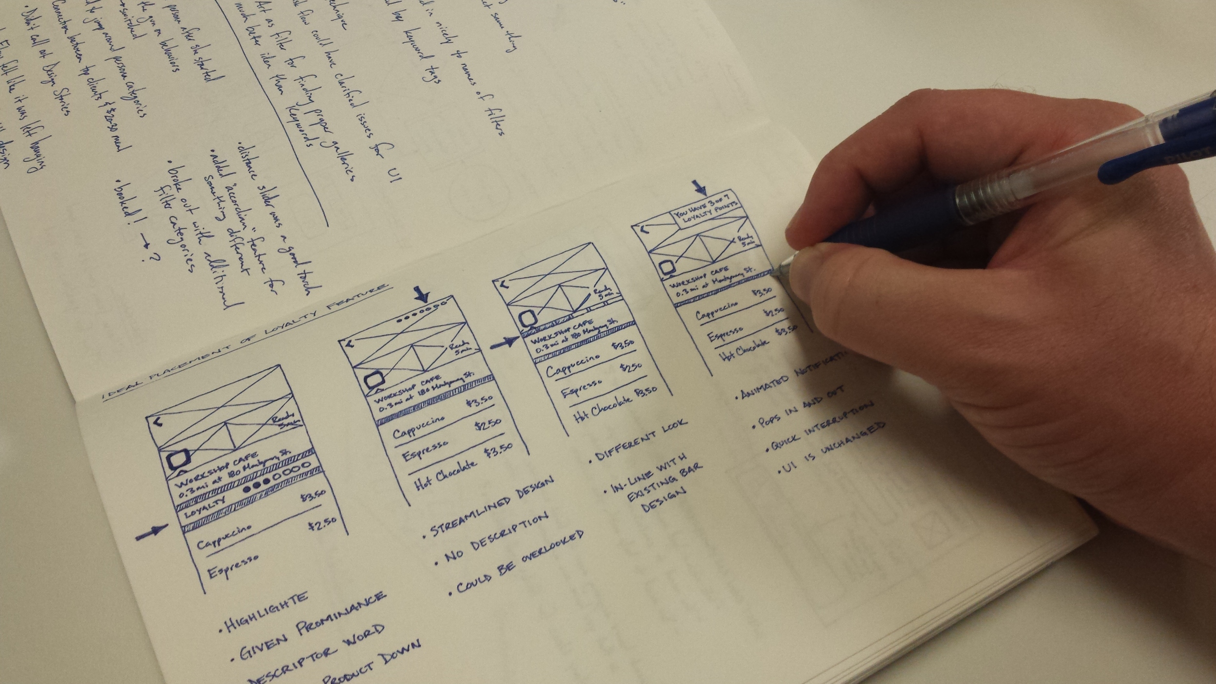 Holding the pen so close to the page provides the control necessary for very detailed drawings.