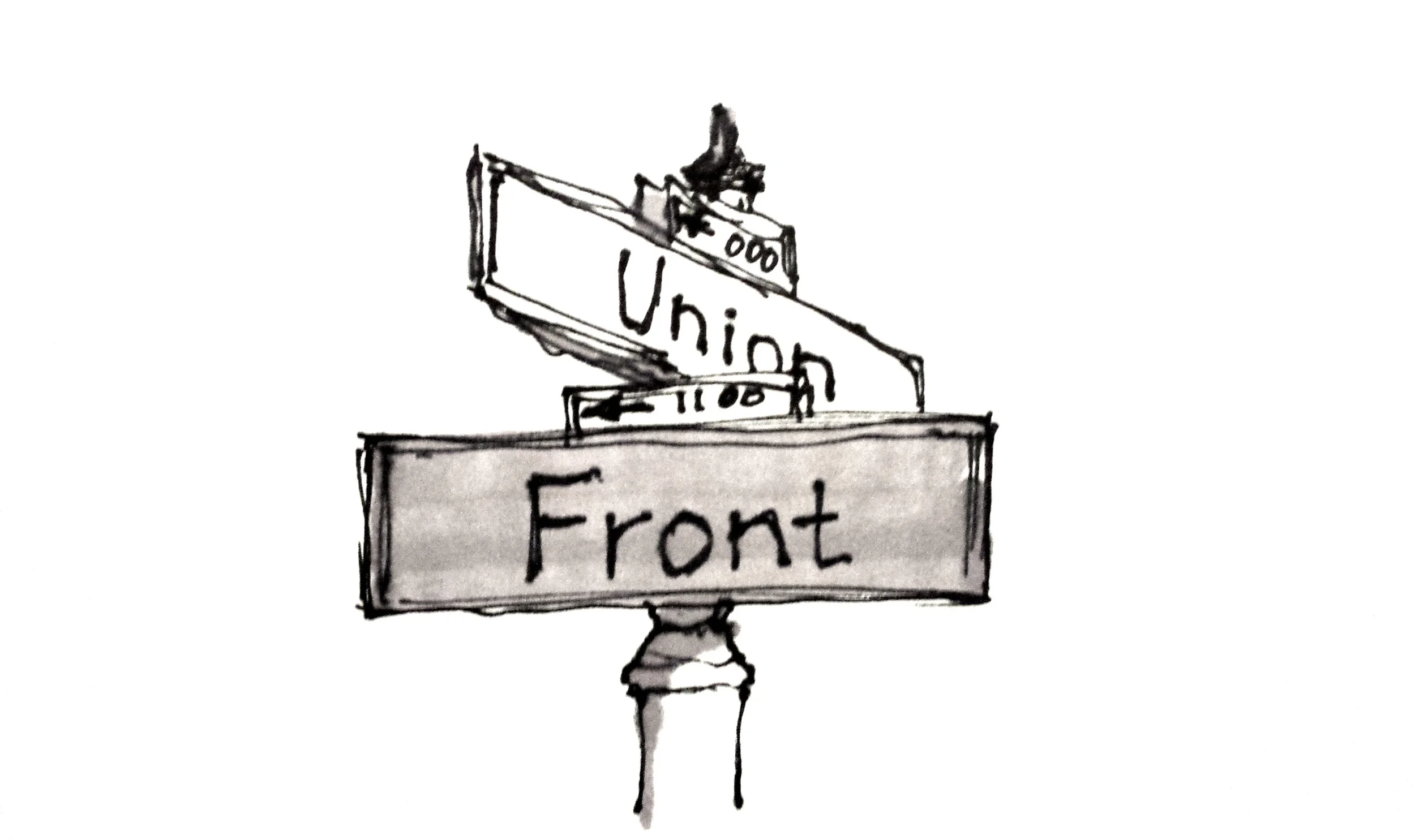 A simple street sign is a quick study in how to organize information.