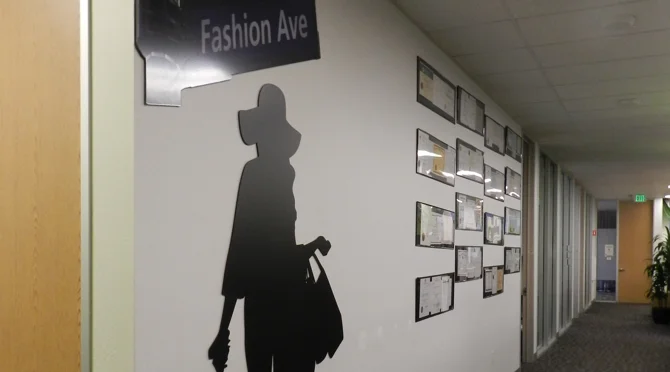 The wall before new graphics.