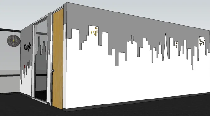 By incorporating the visuals of the urban environment with many of the existing shopping designs, we were able to rebrand the space without completely starting from scratch.