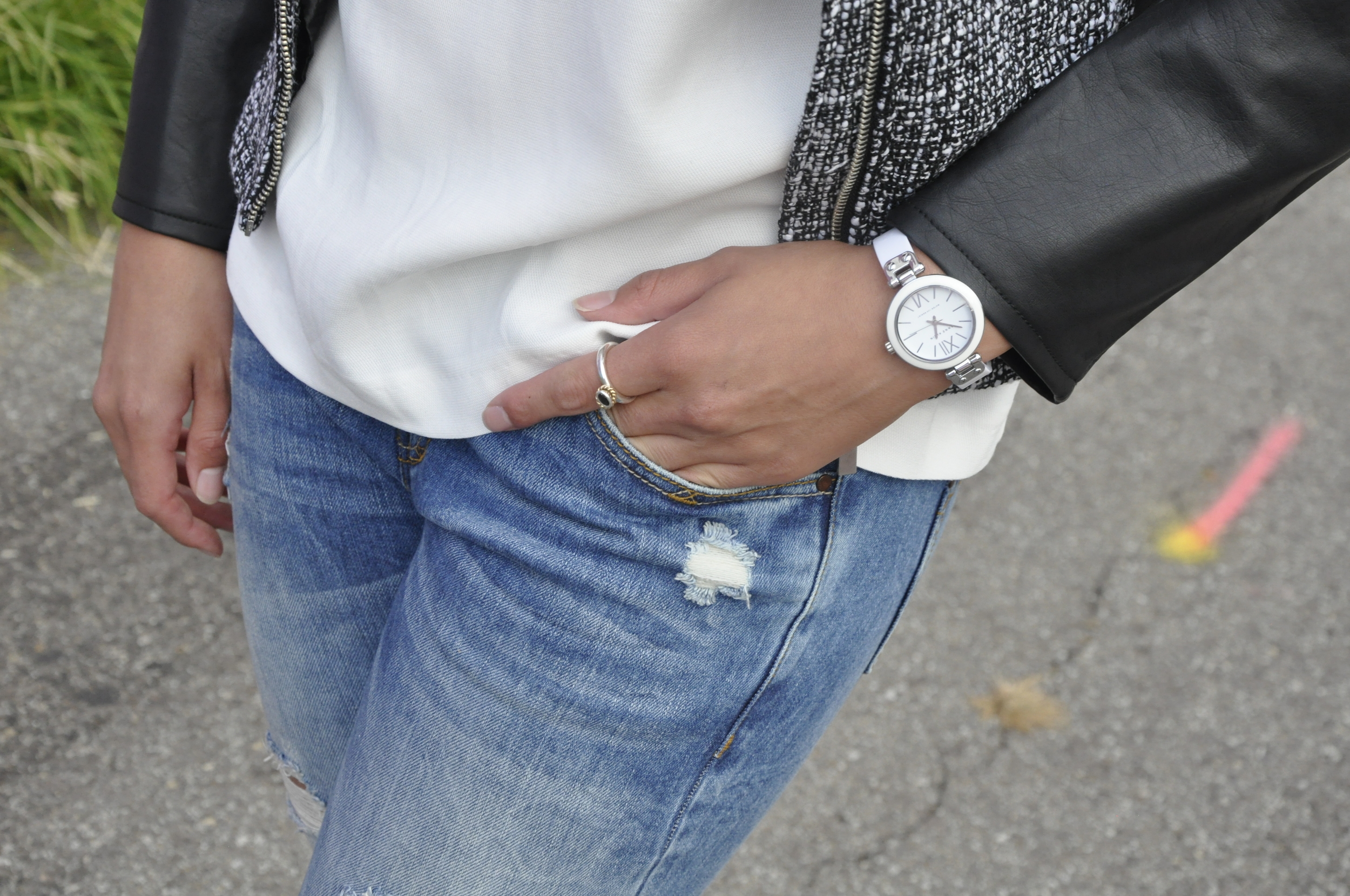 This watch was given to me by my cousins as a graduation gift in high school. To this day, it is one of my favorite jewelry items! It is simple and white, allowing me to wear it with many different outfits. the style of this Anne Klein beauty is a classic that will never go out of style. 
