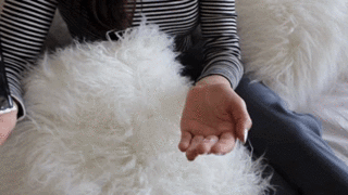 Put some of the hair mask in your hand and apply it to your hair. It's easier to squeeze out a little bit and apply it to your hair, then go back for more as you need it!