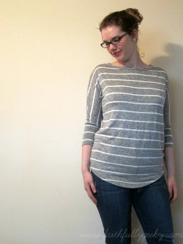 Corinna Striped Dolman Top by Market & Spruce, size M