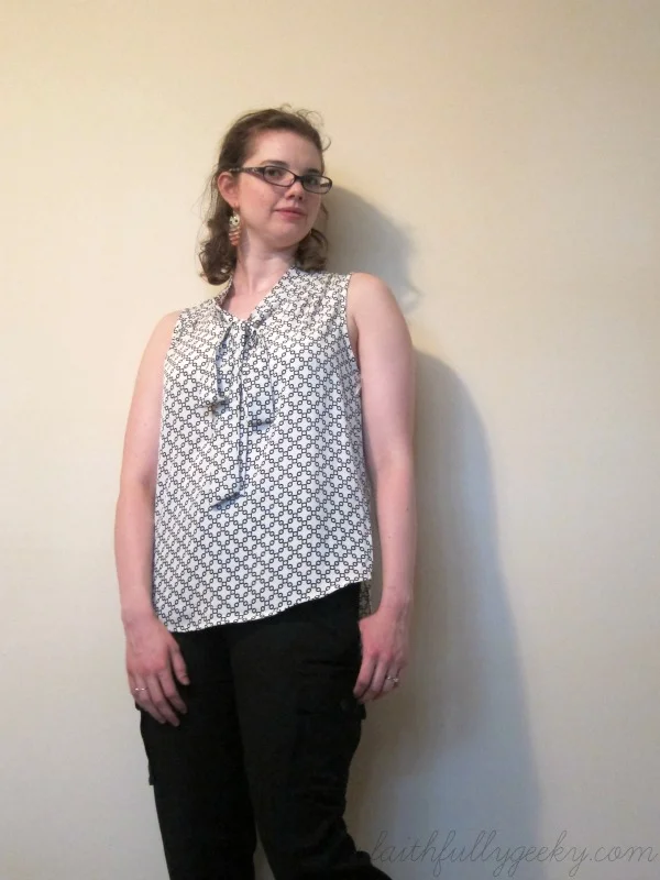 Astrid Tie Neck Blouse by 41Hawthorn, size M