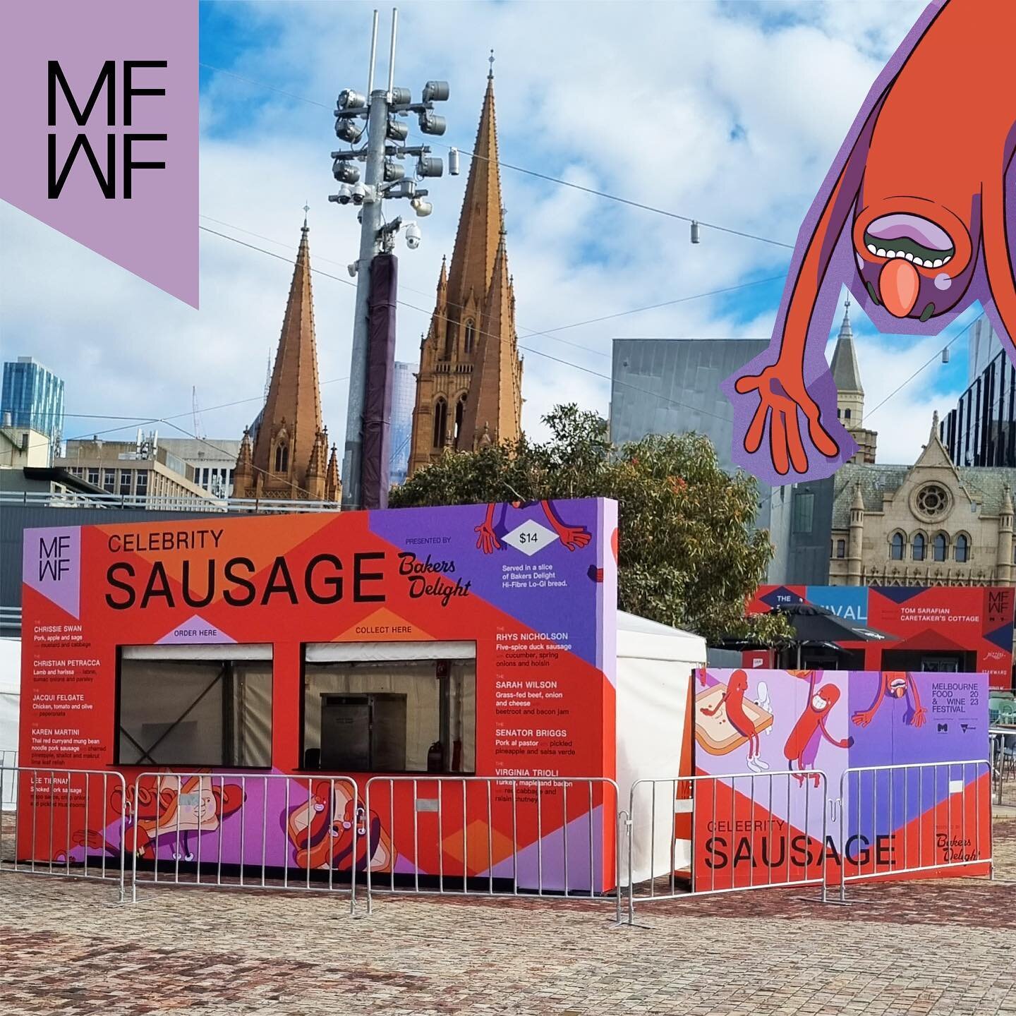 @melbfoodandwine festival has just wrapped and we had the joy of wrapping these delicious facades, we both manufactured and installed all signage featured. Everything we tried was definitely delicious! 

#MFWF #melbfoodandwine #FedSquare #FederationS