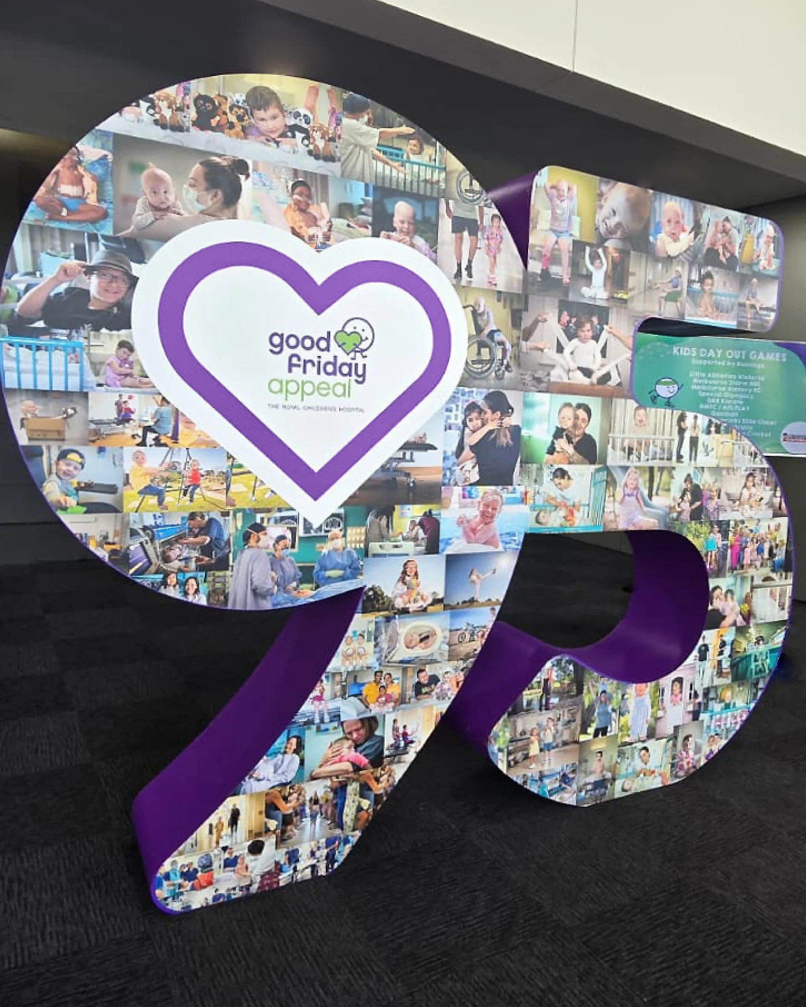 Proudly supporting the @goodfridayappeal and the Kids Day Out celebrations today 💜💚 with @wearephoenix__ &amp; @republiceventsaus, all signage has been donated to the Good Friday Appeal to support their amazing work ⭐ 

#goodfridayappeal #kidsdayou