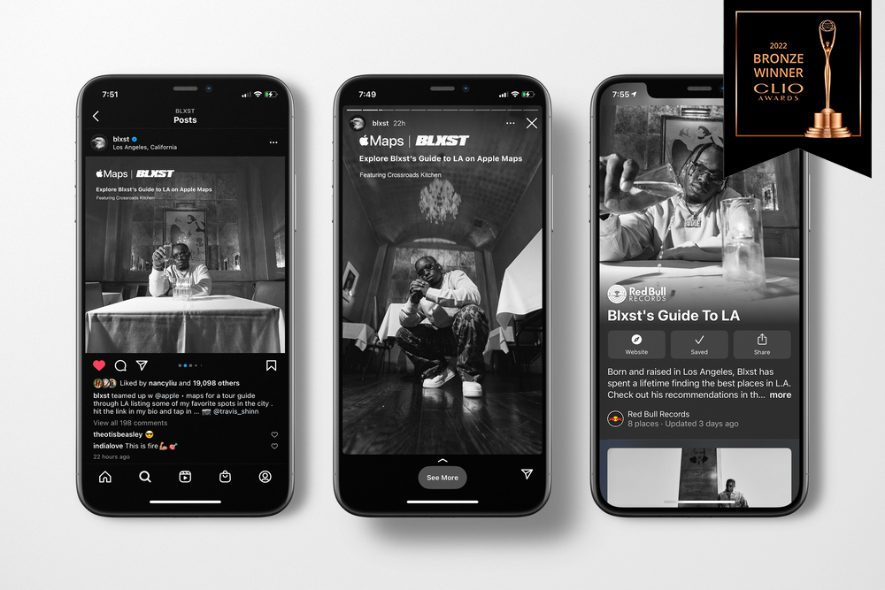 Apple Maps x Blxst: Blxst's Guide to LA [Social Graphics]