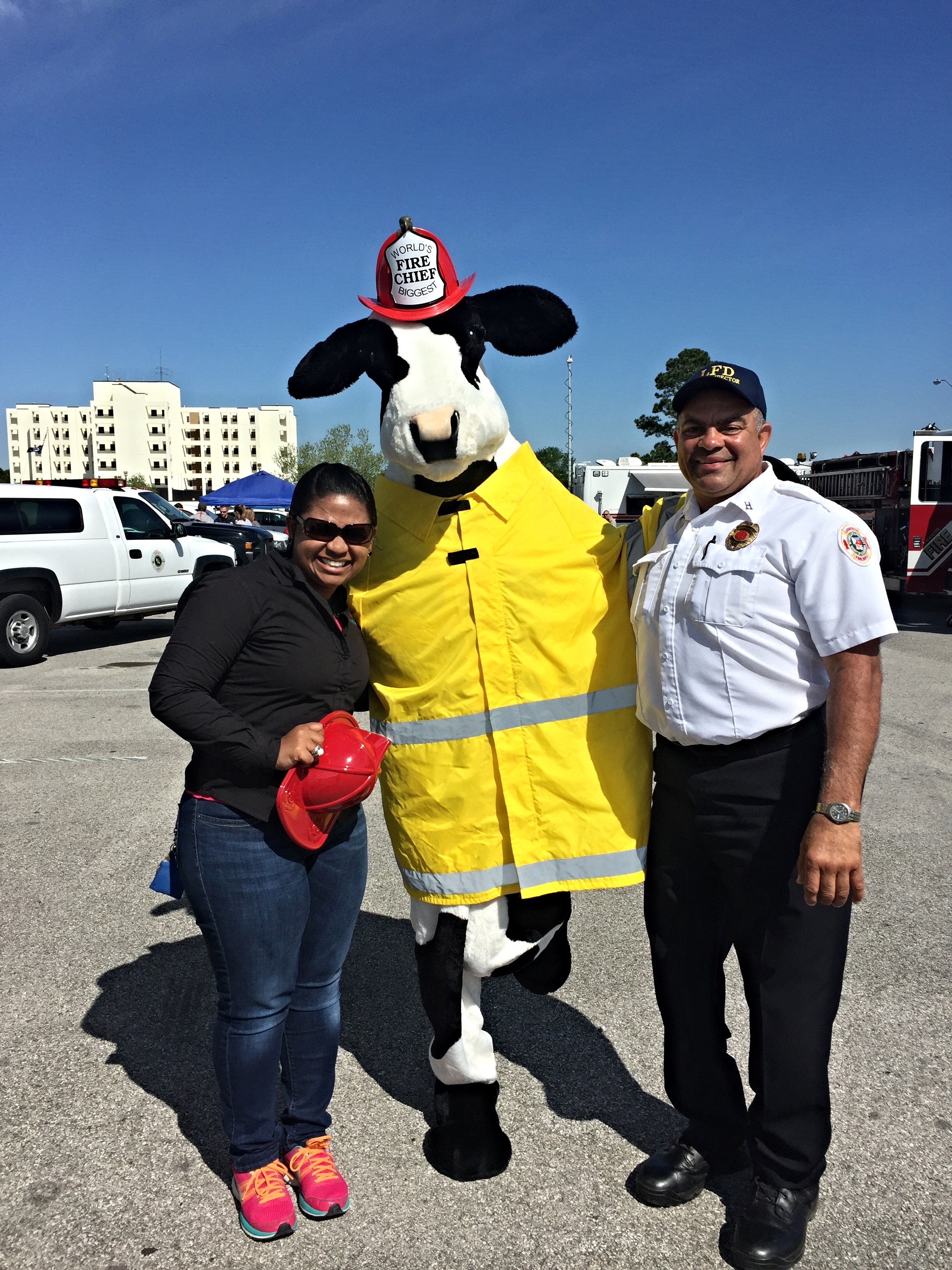 Val Senegal with Fire Safety and Chic-fil-a crew