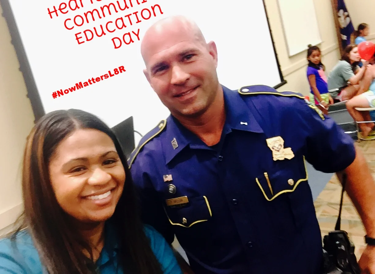 Hearts of Hope Education Director Val Senegal & Trooper T. Gossen