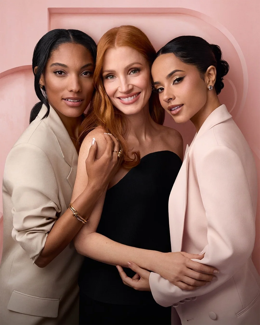Success is shared. Coming together with @_taarra_ and @jessicachastain to inspire with BOSS Bott.jpg