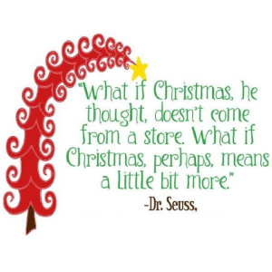 Christmas meaning Dr Suess