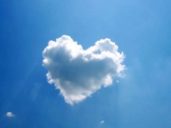 silver lining heart clourd