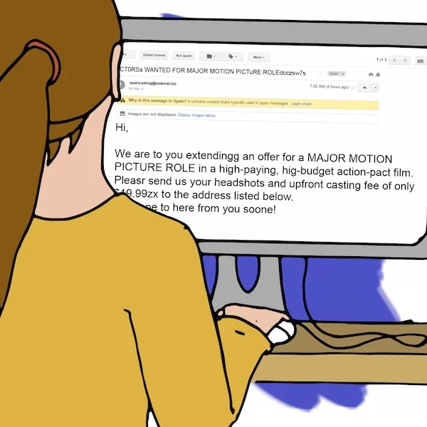 A Sign of an Acting Scam 