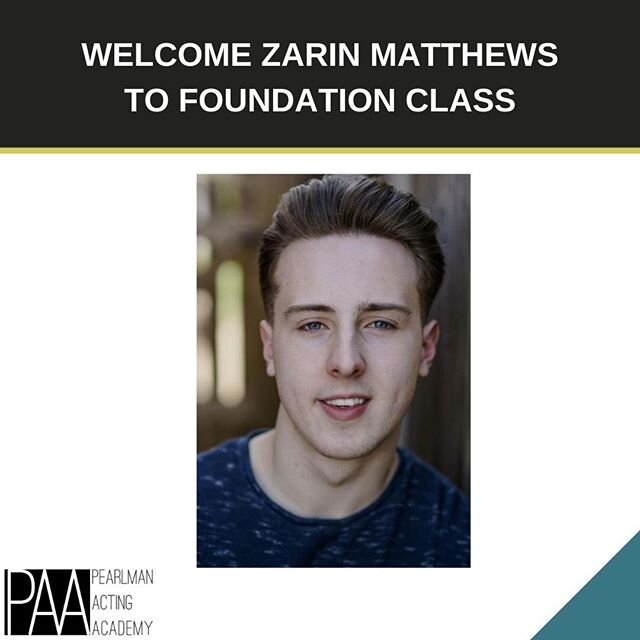 We're thrilled to welcome Zarin Matthews to Foundation Class!
.
.
.
.
#PAA #JosephPearlman #ActorsLife #Actor #Actors #Acting #LaunchYourCareer #OscarPotential