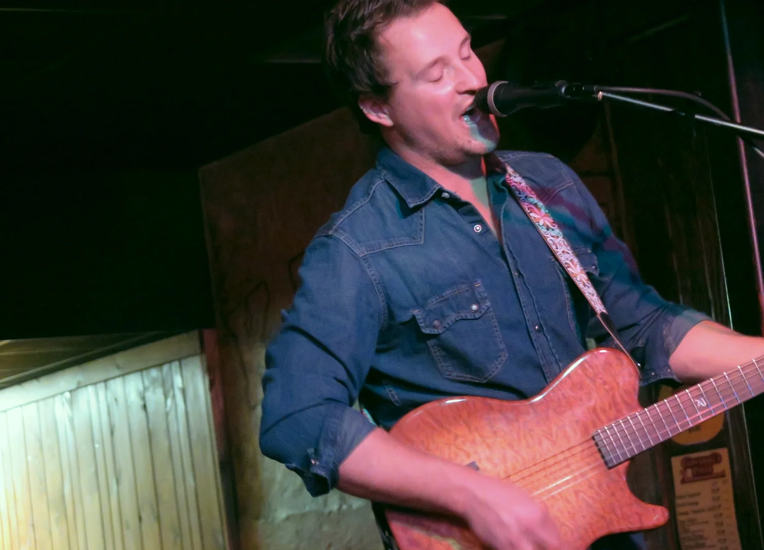 Singer-songwriter Kevin Presbrey performs at Kathy's Pub