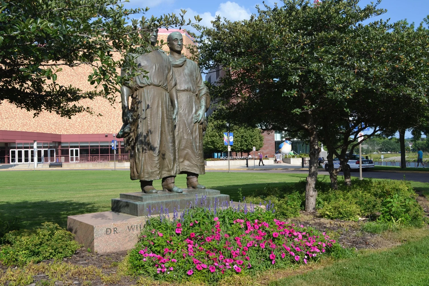 Time capsule discovered underneath the Mayo brothers' statue