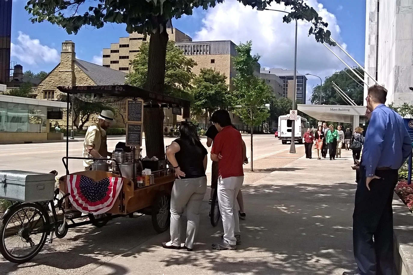 Curbside coffee: Bicycle vendor now licensed to set up in downtown Rochester