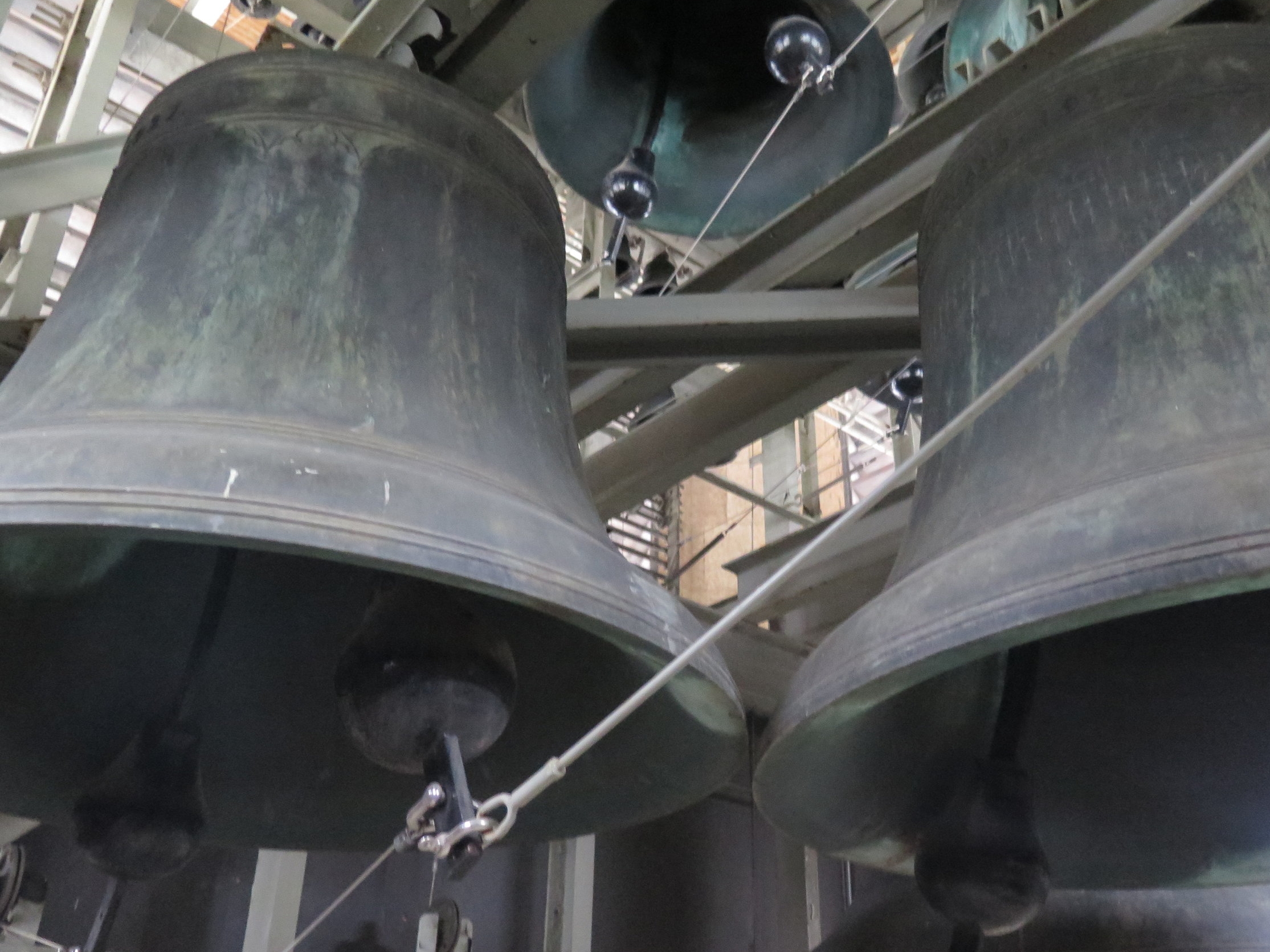 Two of the largest carillon bells