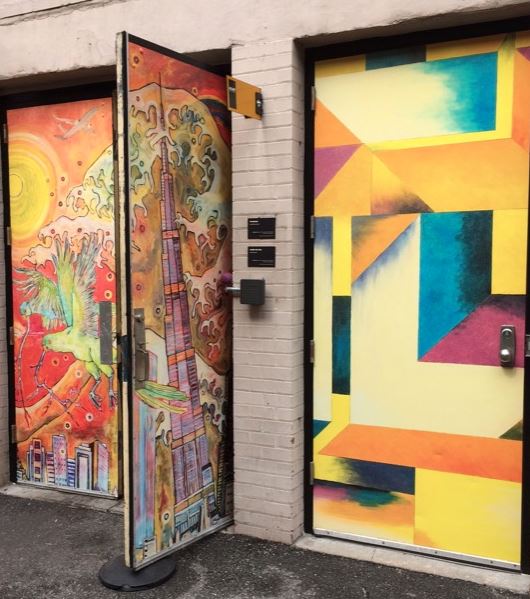 Concept showing how art could be incorporated into the alley