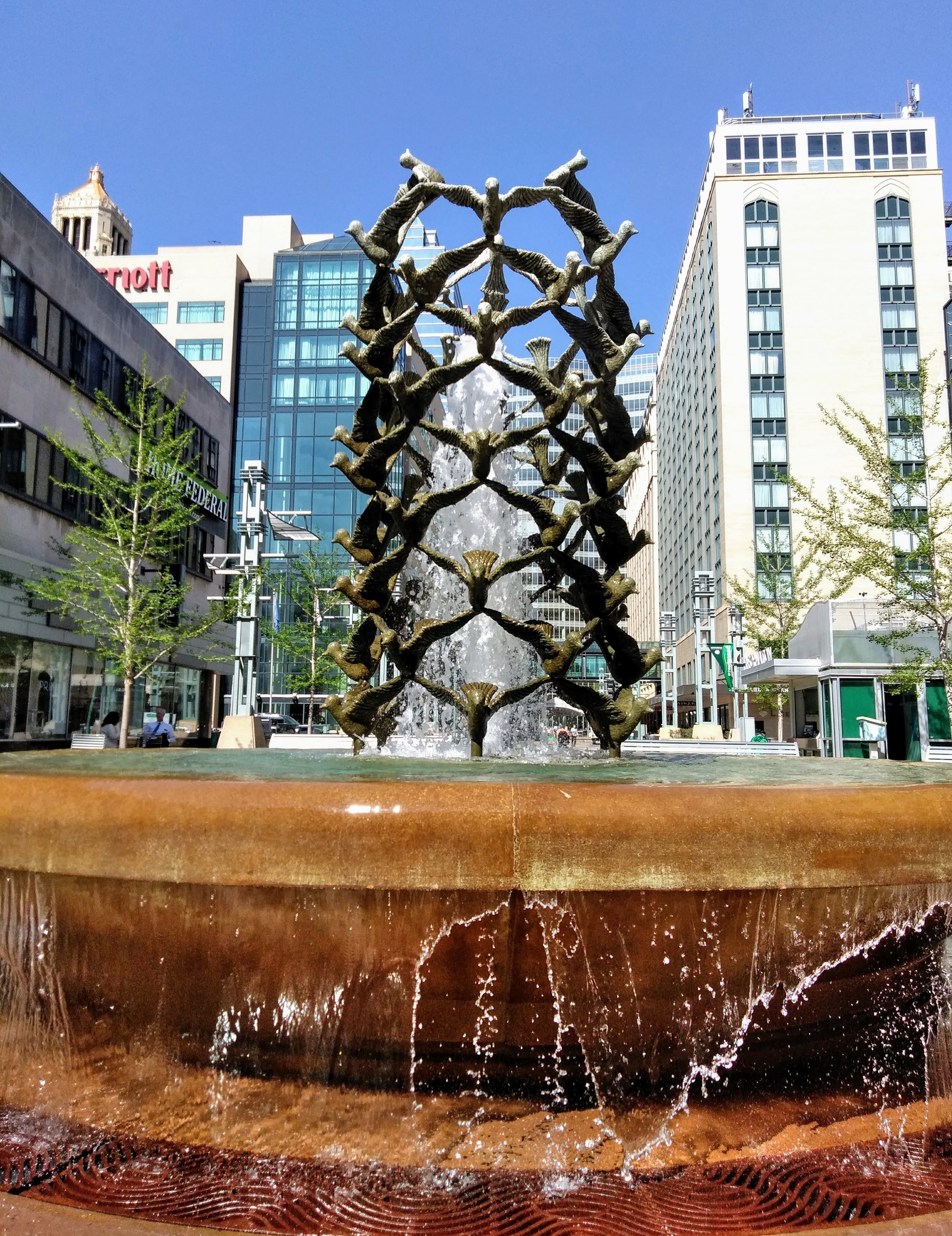 The Peace Fountain by Charles Eugene Gagnon, 1989 / Med City Beat