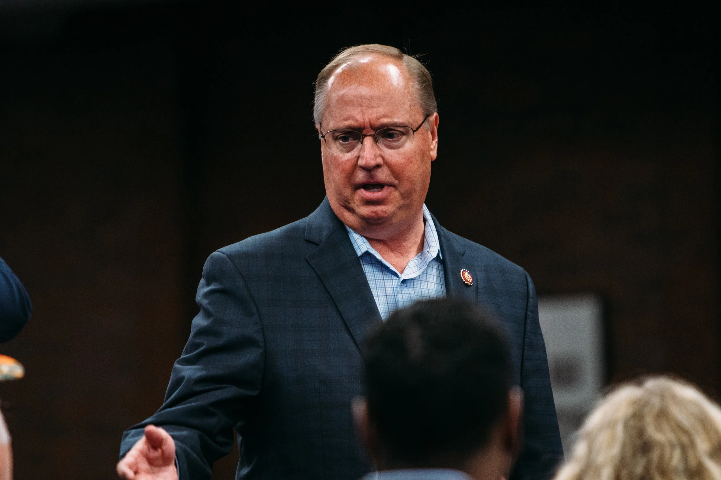 Hagedorn told the crowd he believes three rights are under attack by the left: the right to life, the right to keep and bear arms, and the right to religious freedom.