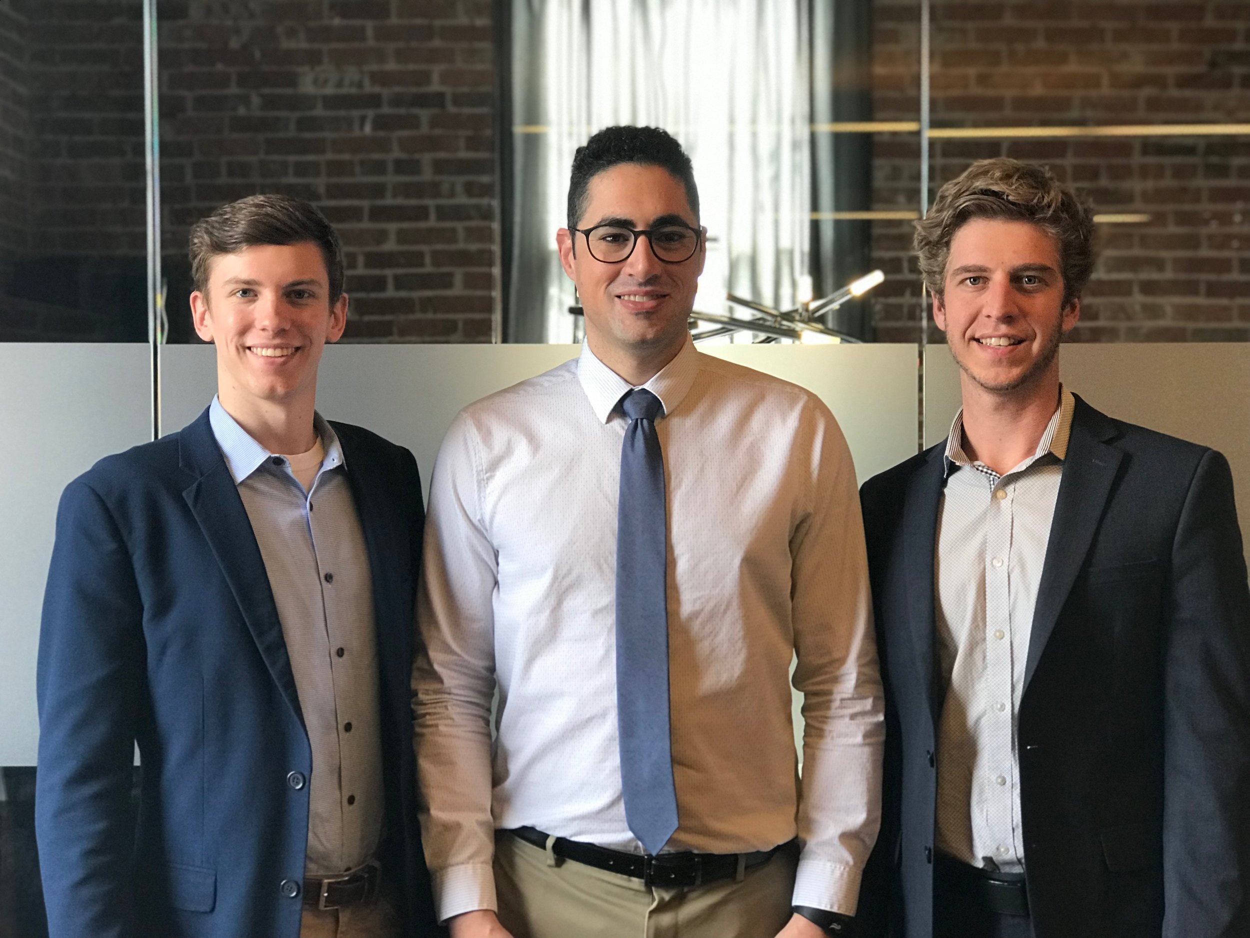 The SkyWorks team / From left to right: Barsness, Makkawy and Hawkins / Submitted