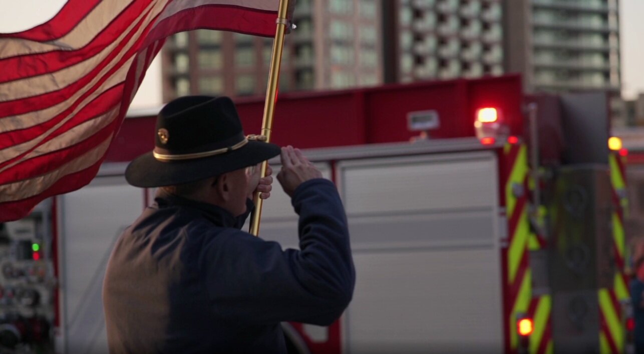 Video: First responders parade through Rochester to honor healthcare workers