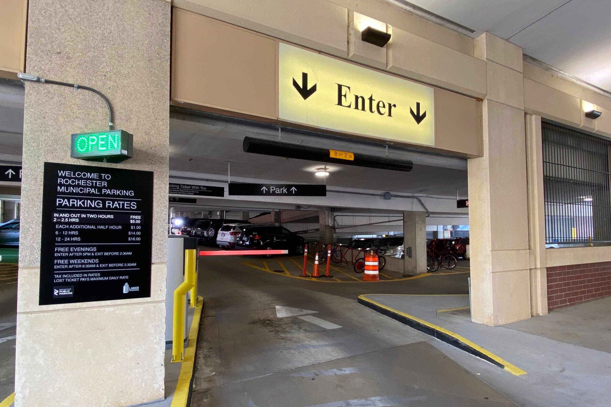 Rochester offering extra hour of free parking in downtown ramps