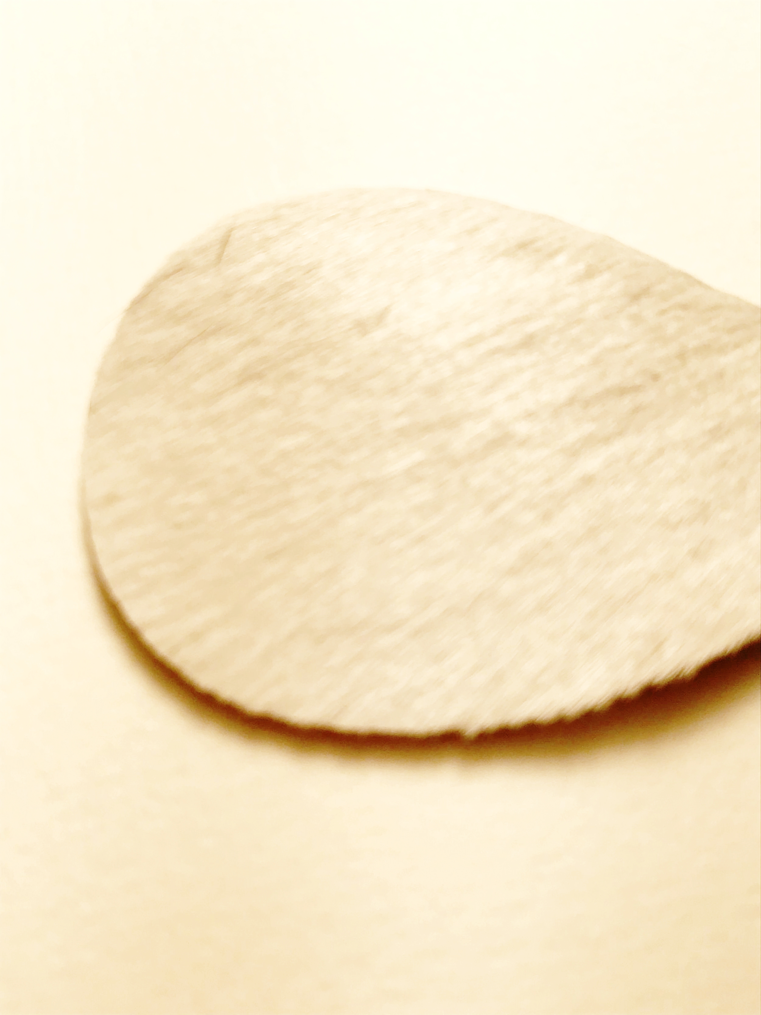 Cowhide Leather Teardrop Earrings (Cream)