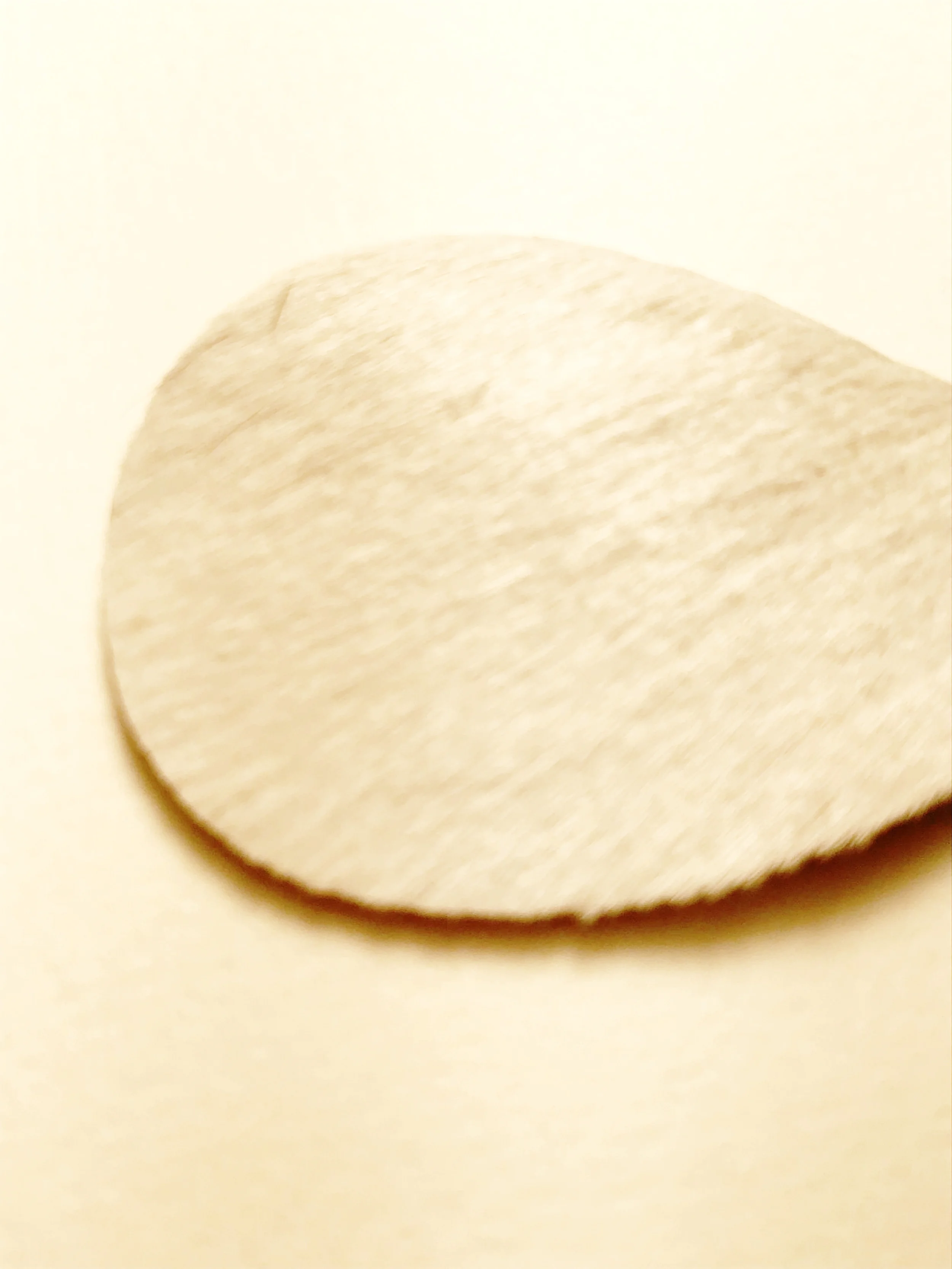 Cowhide Leather Teardrop Earrings (Cream)