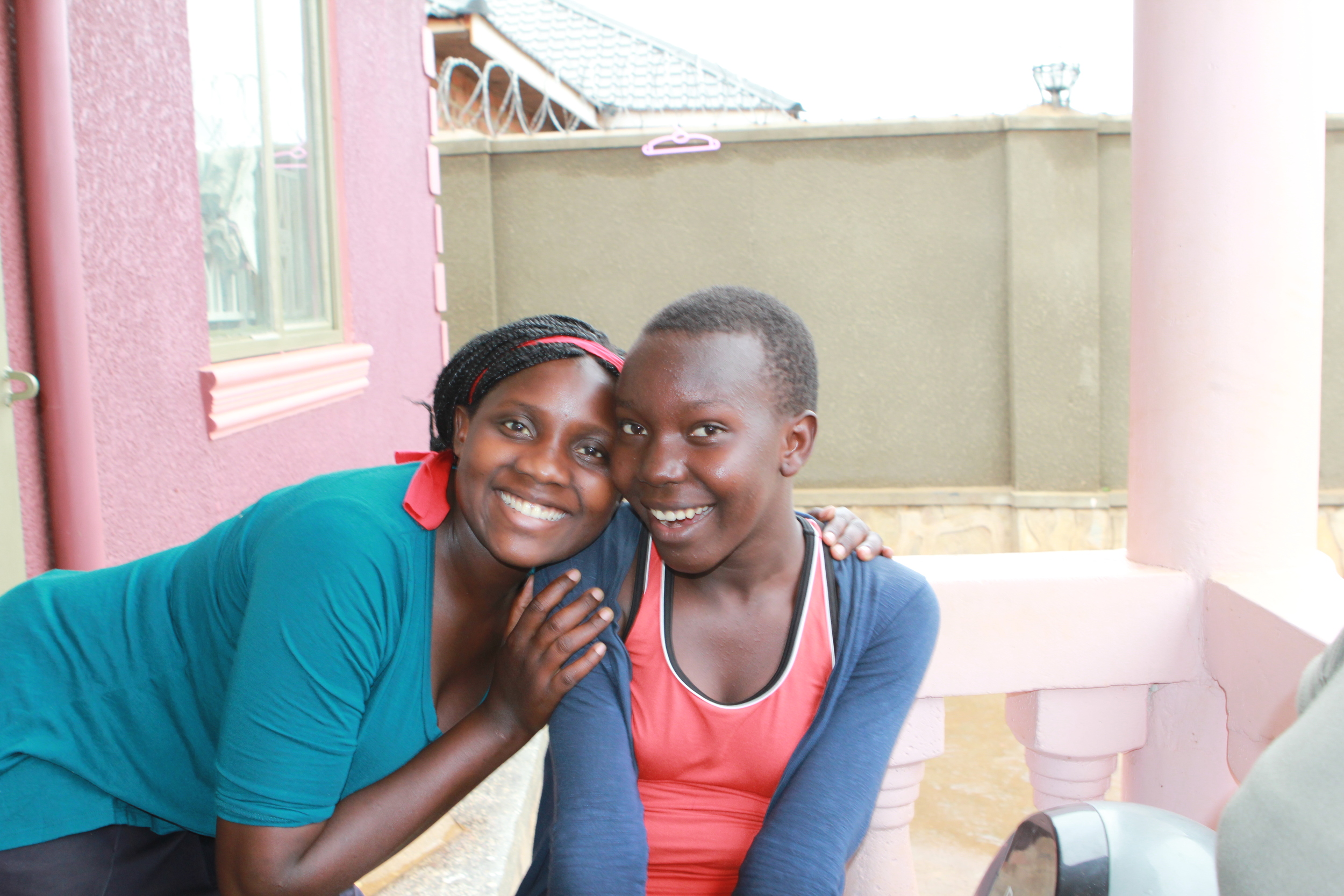 Two students enjoying their class break 