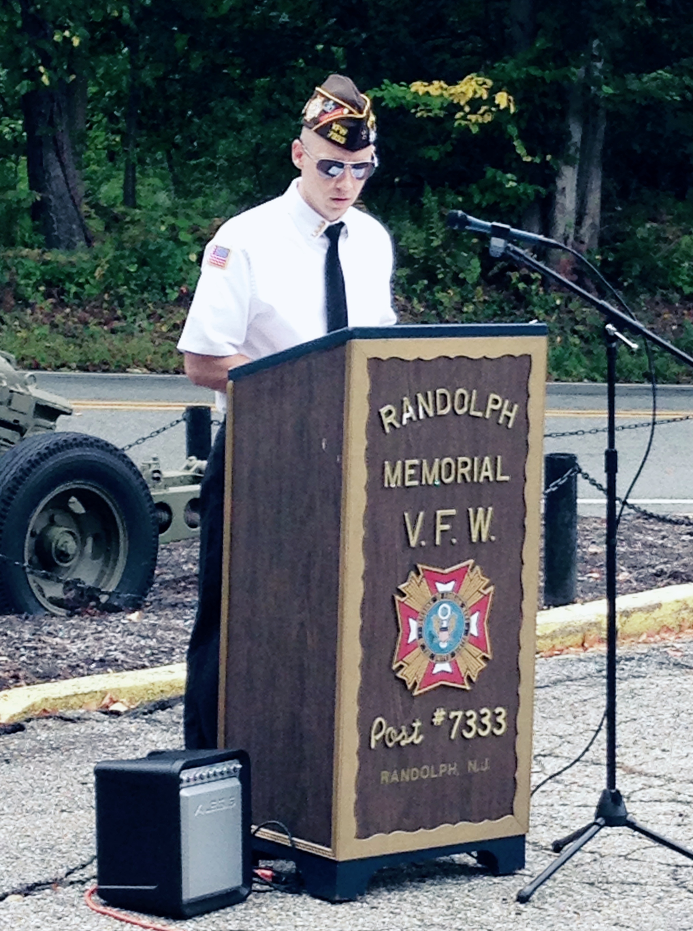 Patriot's Day 2015 - Commander Scott commemorating the heroes and the fallen of September 11, 2001.