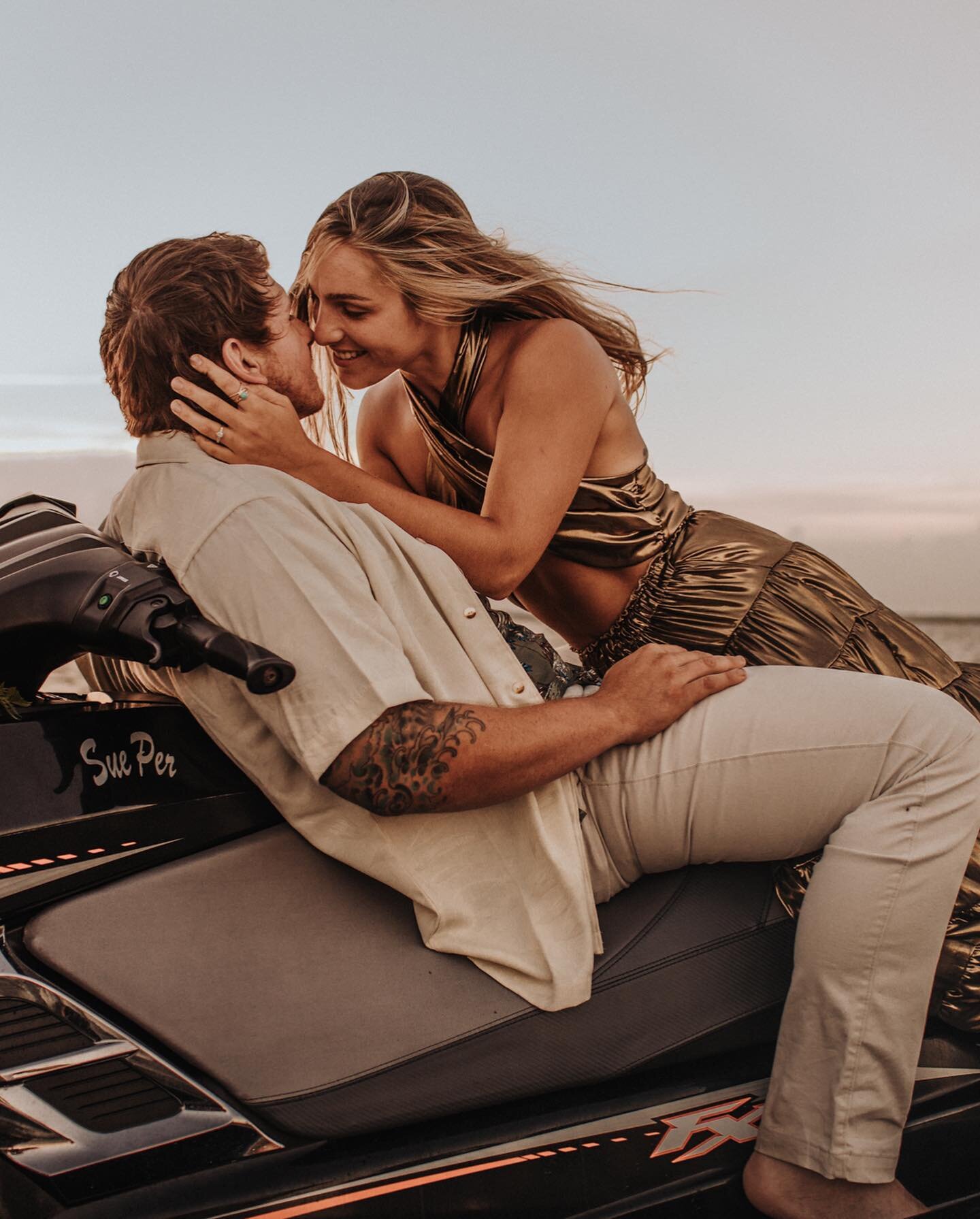 You, me, &amp; and jet ski. 🌊 ❤️&zwj;🔥
.
.
.
.
Content day host and design: @dewittplanning 
Models: @grappster @c_schmutz_ 
Dress: @freepeople 
#authenticloveMag #bitesandtickles #dirtybootsandmessyhair #beachsession #couplestyle #californiaphotog