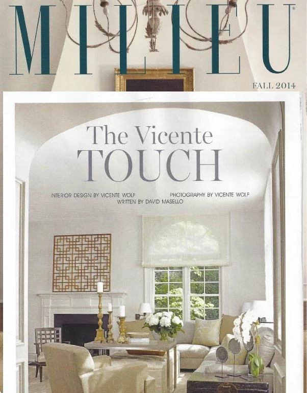 Milieu Magazine feature, Vicente Wolf