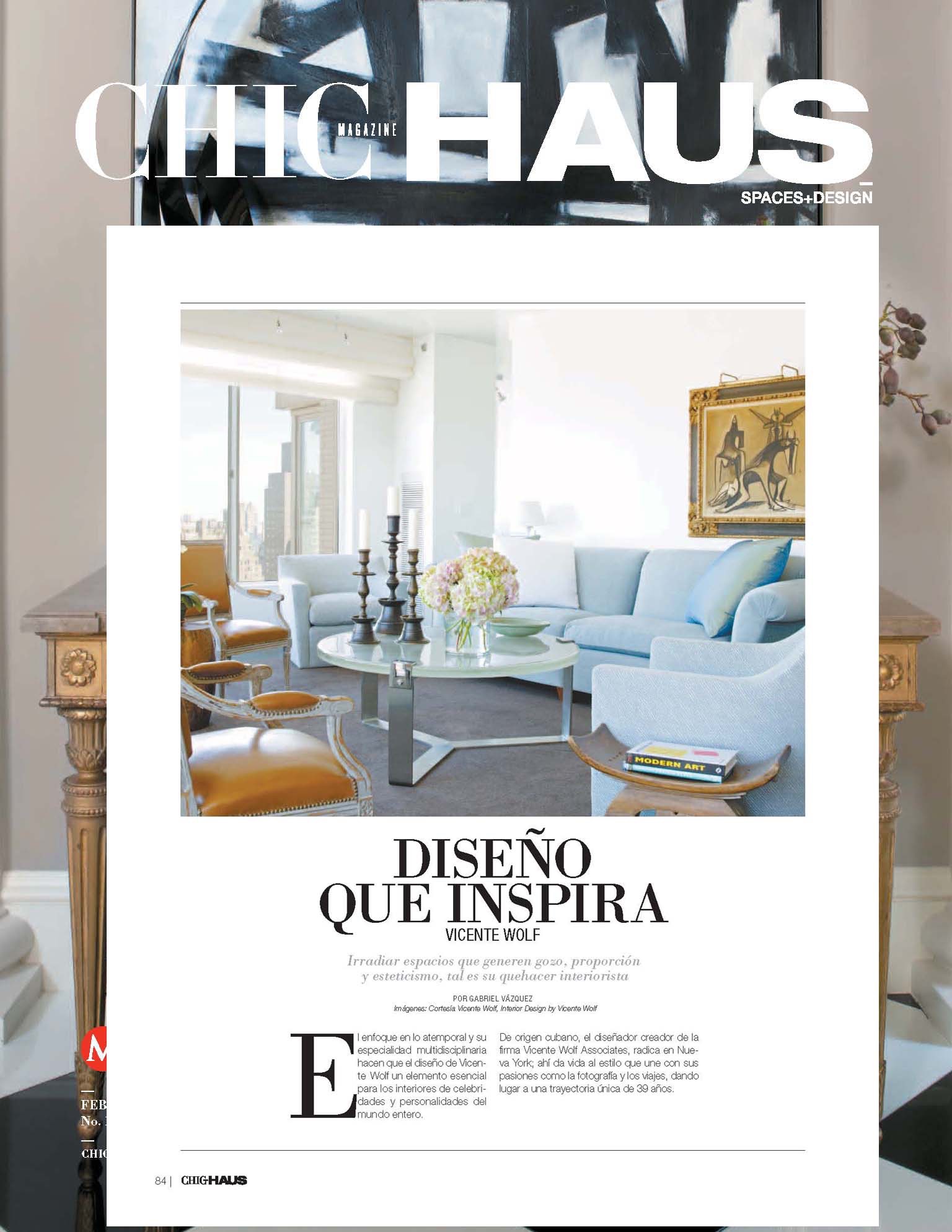 Chic Haus feature, Vicente Wolf
