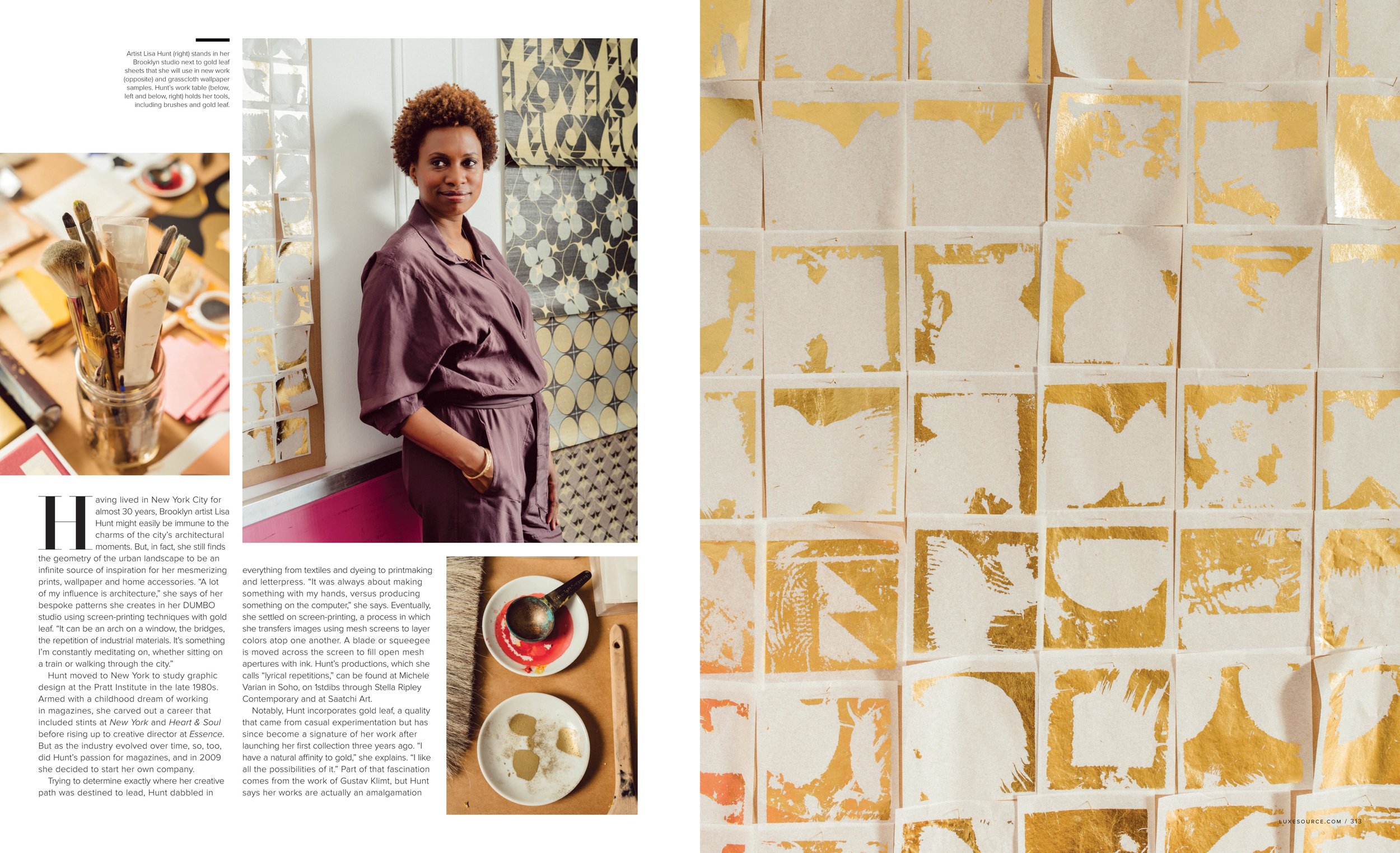 Luxe Magazine, July 2018 Feature, Lisa Hunt Creative (page2)