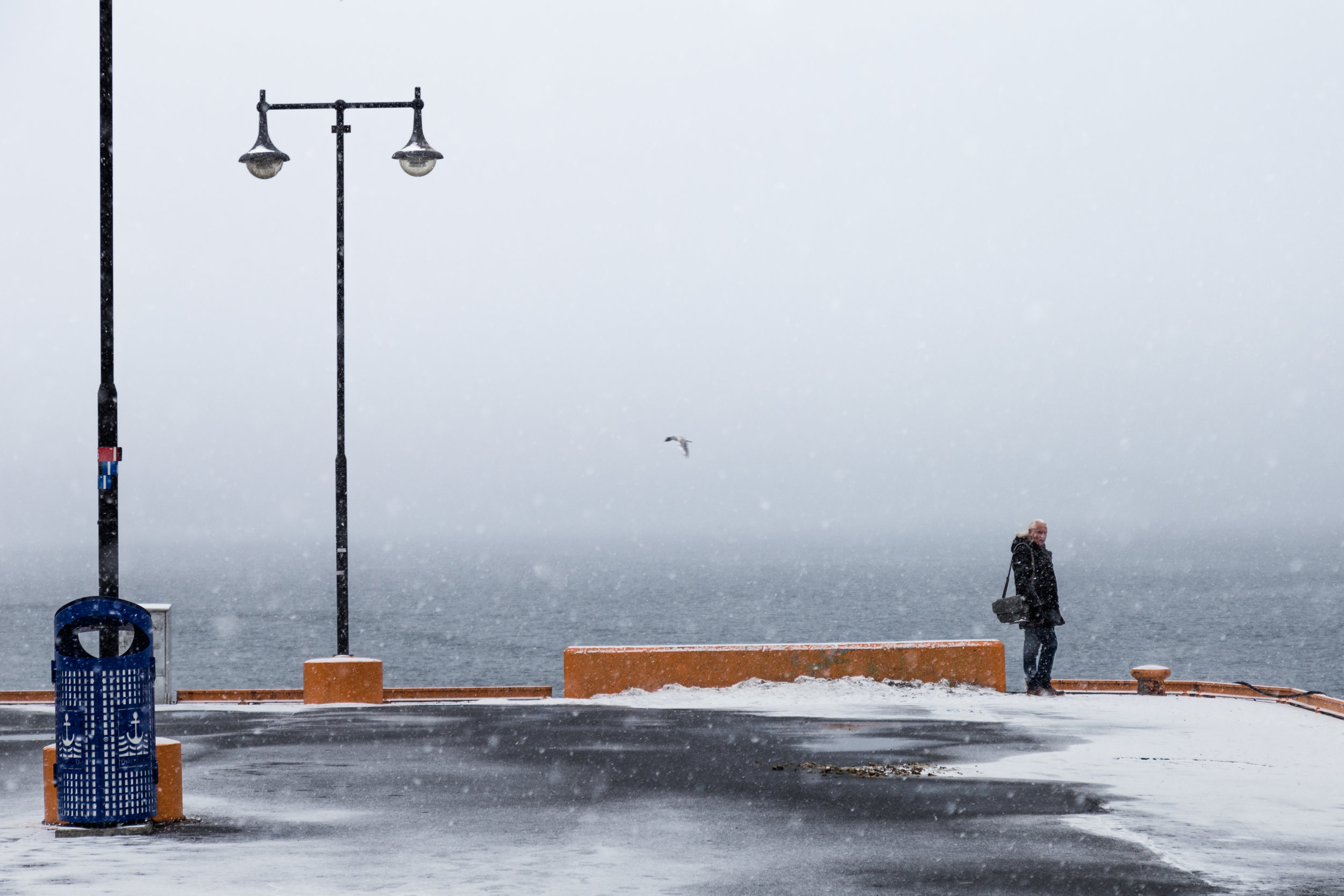 Man On Pier. Oslo, Norway (Dec. 2017)