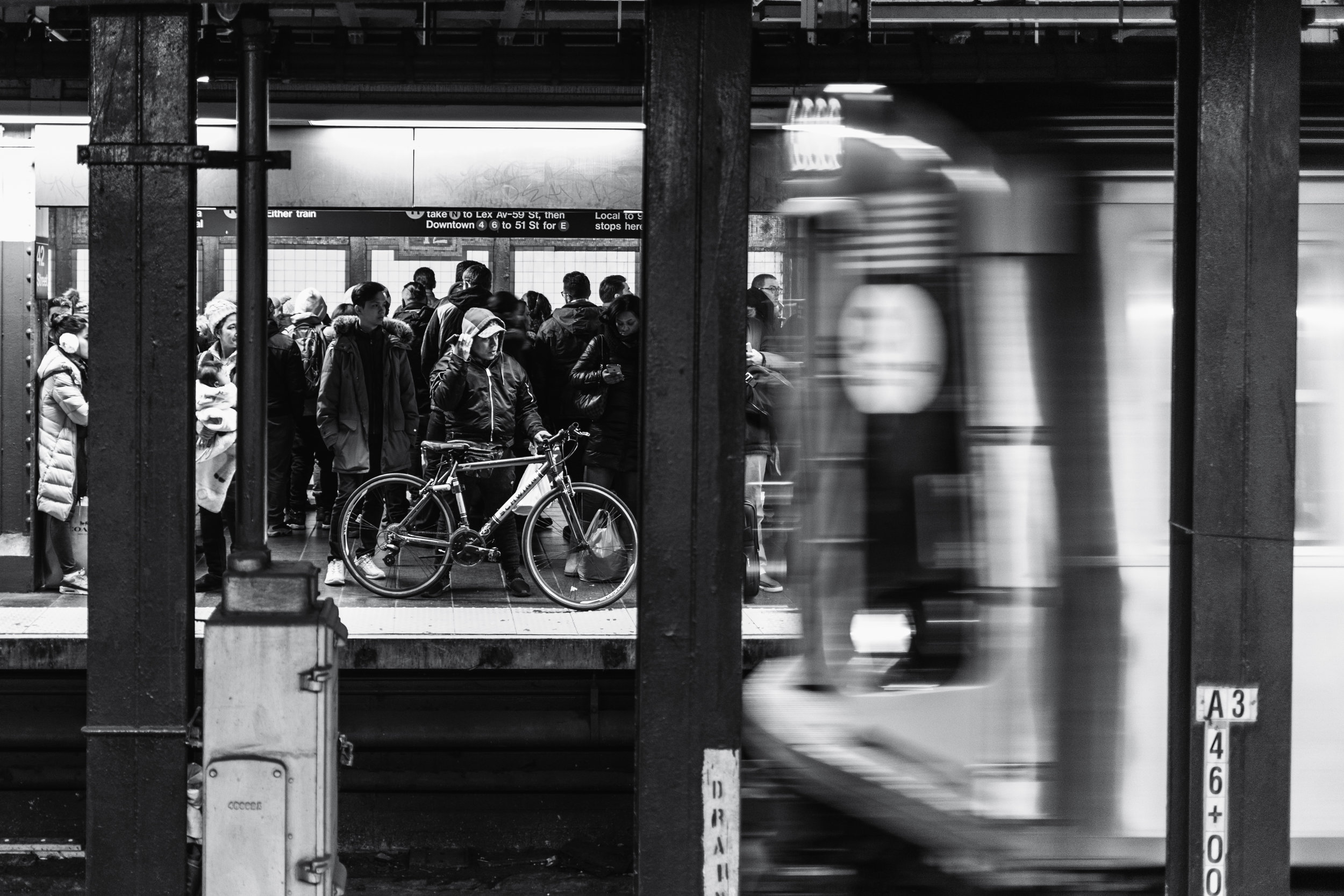 Approaching Train. New York, N.Y. (Jan. 2019)