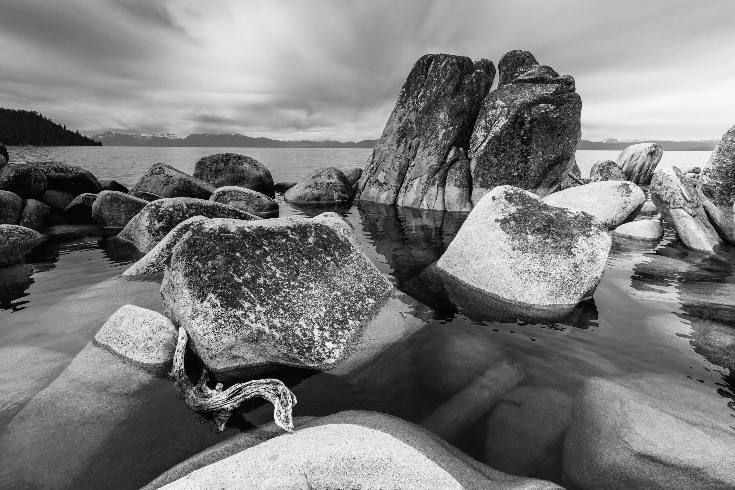 Boulders And Driftwood. Lake Tahoe, Nevada (July 2019)