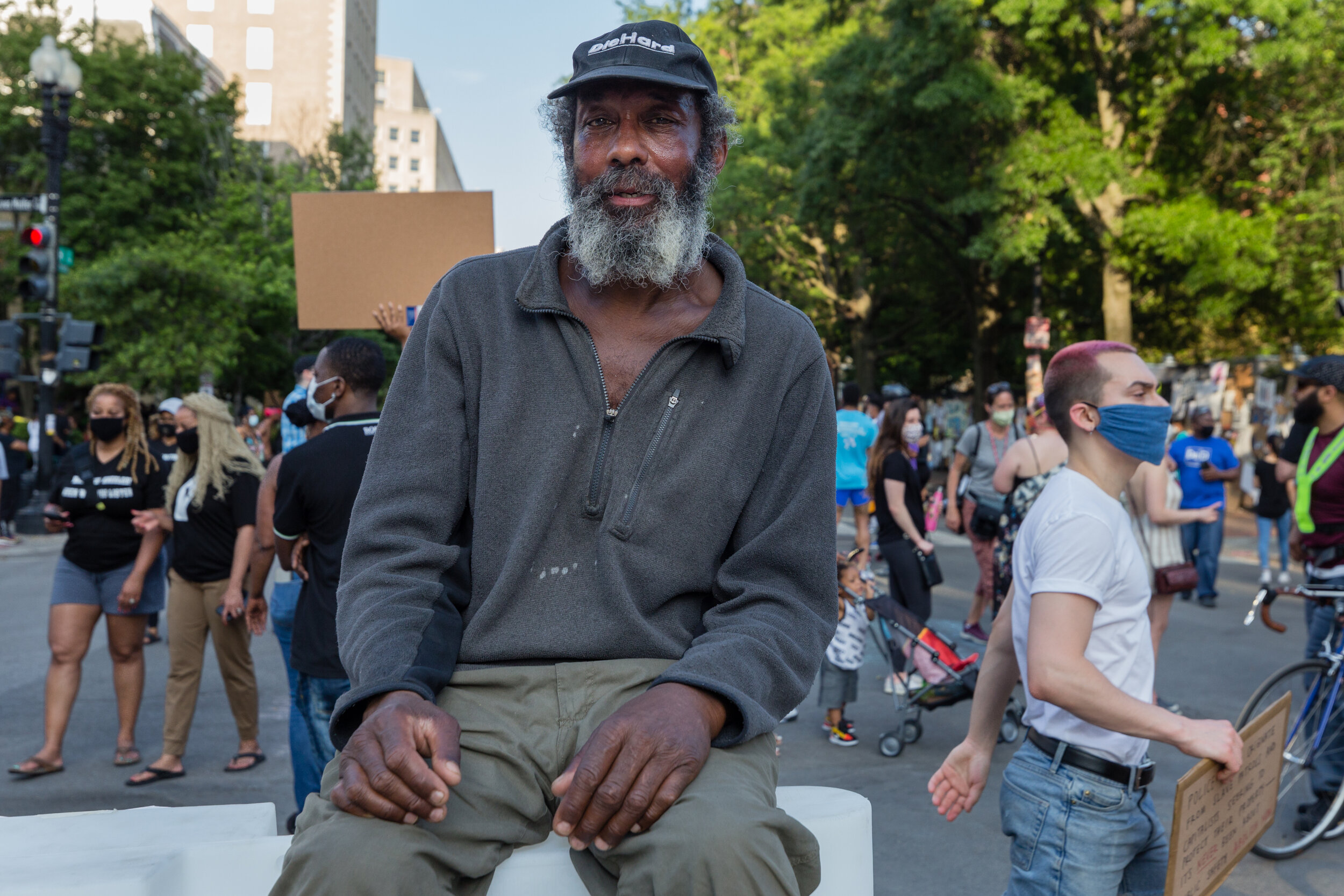 Outside LaFayette Square. Washington, D.C. (June 2020)