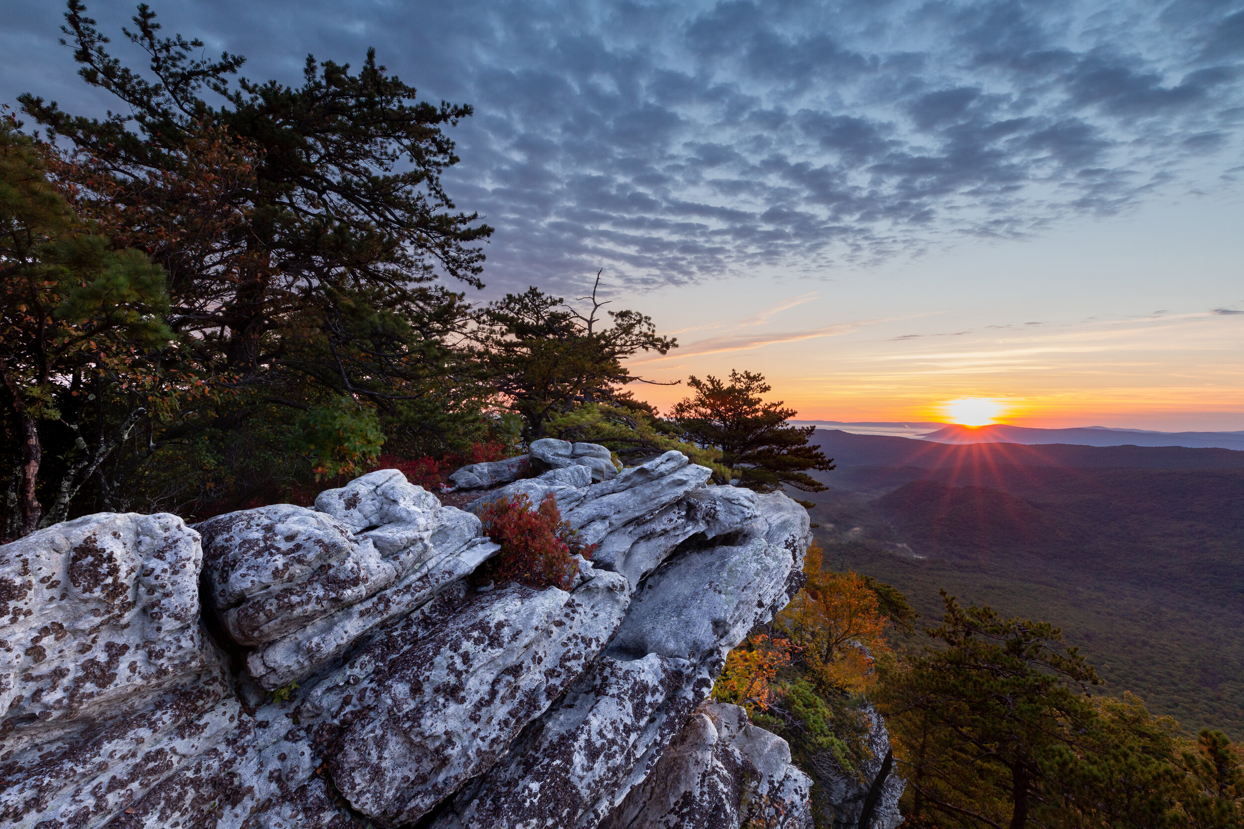 White Rocks At Daybreak. George Washington N.F., Va. (Oct. 2020)