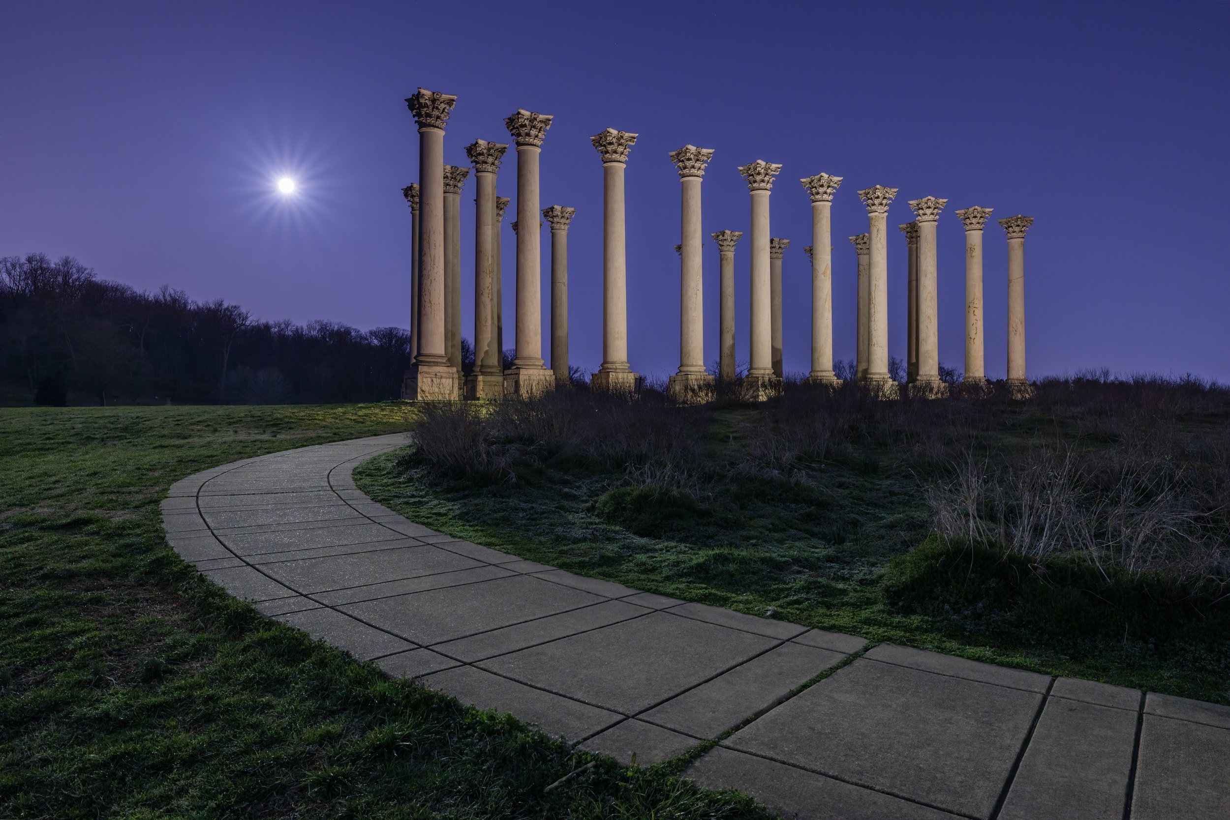 Worm Moonset. Washington, D.C. (Mar. 2023)