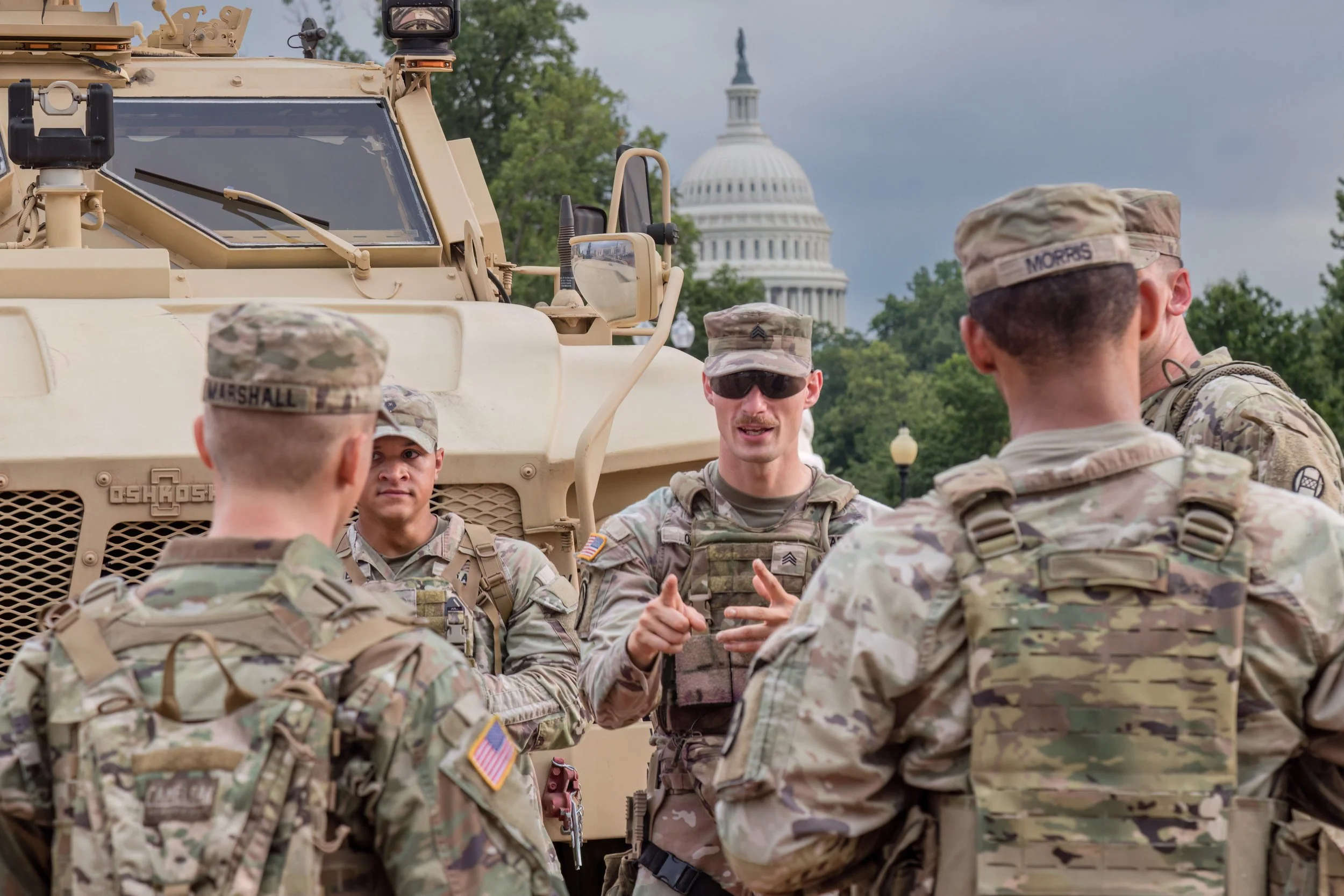 Militarized Streets. Washington, D.C. (Aug. 2025)